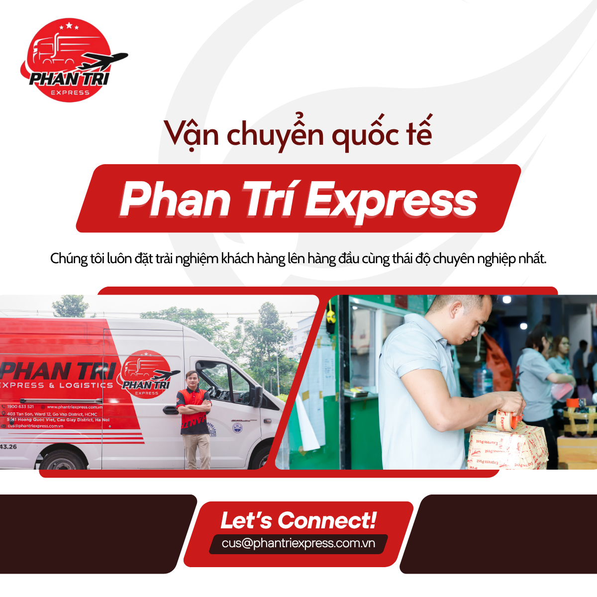 Phan Trí Express – Dịch vụ vận chuyển quốc tế uy tín, tối ưu chi phí cho mọi khách hàng
