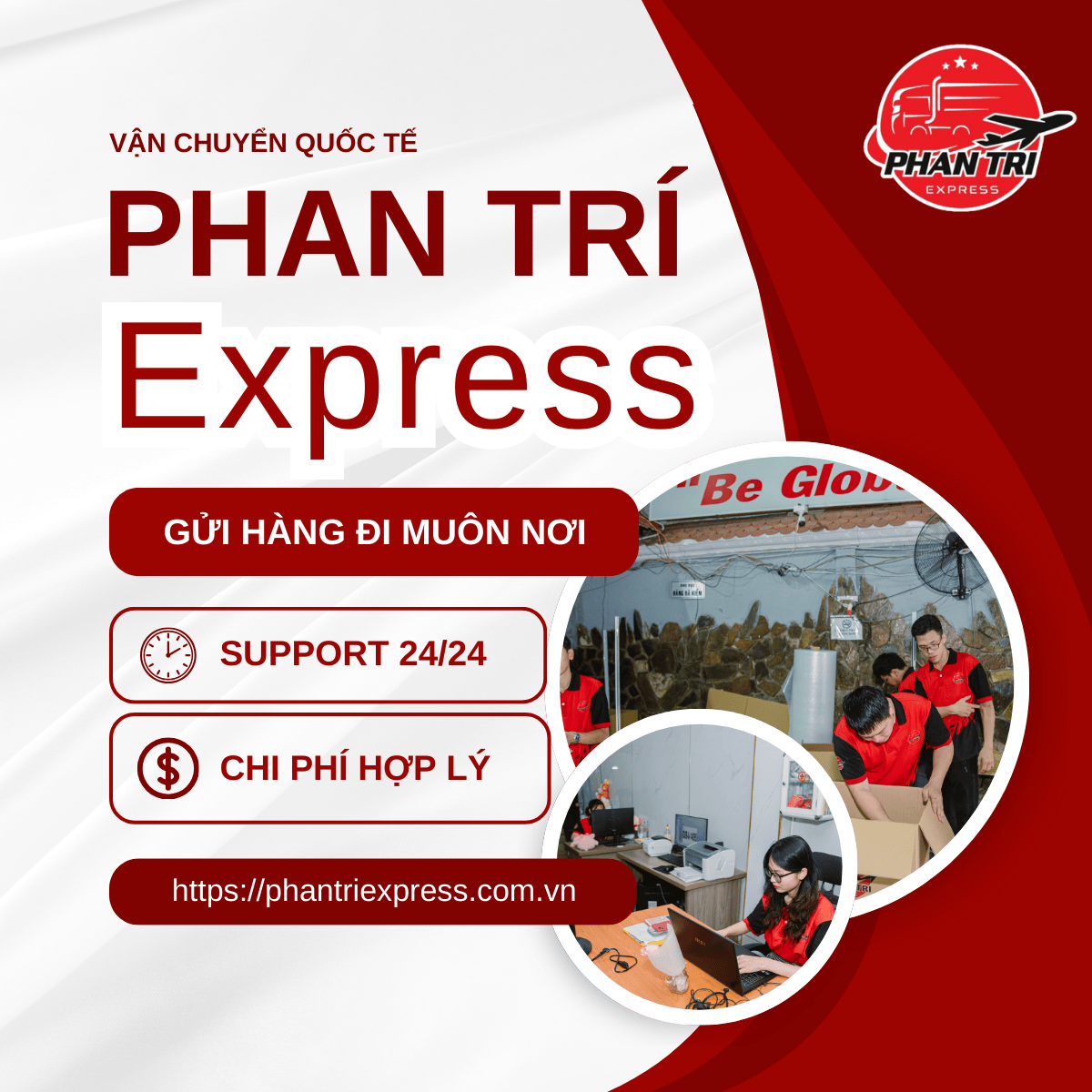 🚀 Phan Trí Express – Dịch vụ vận chuyển quốc tế nhanh chóng, chi phí hợp lý