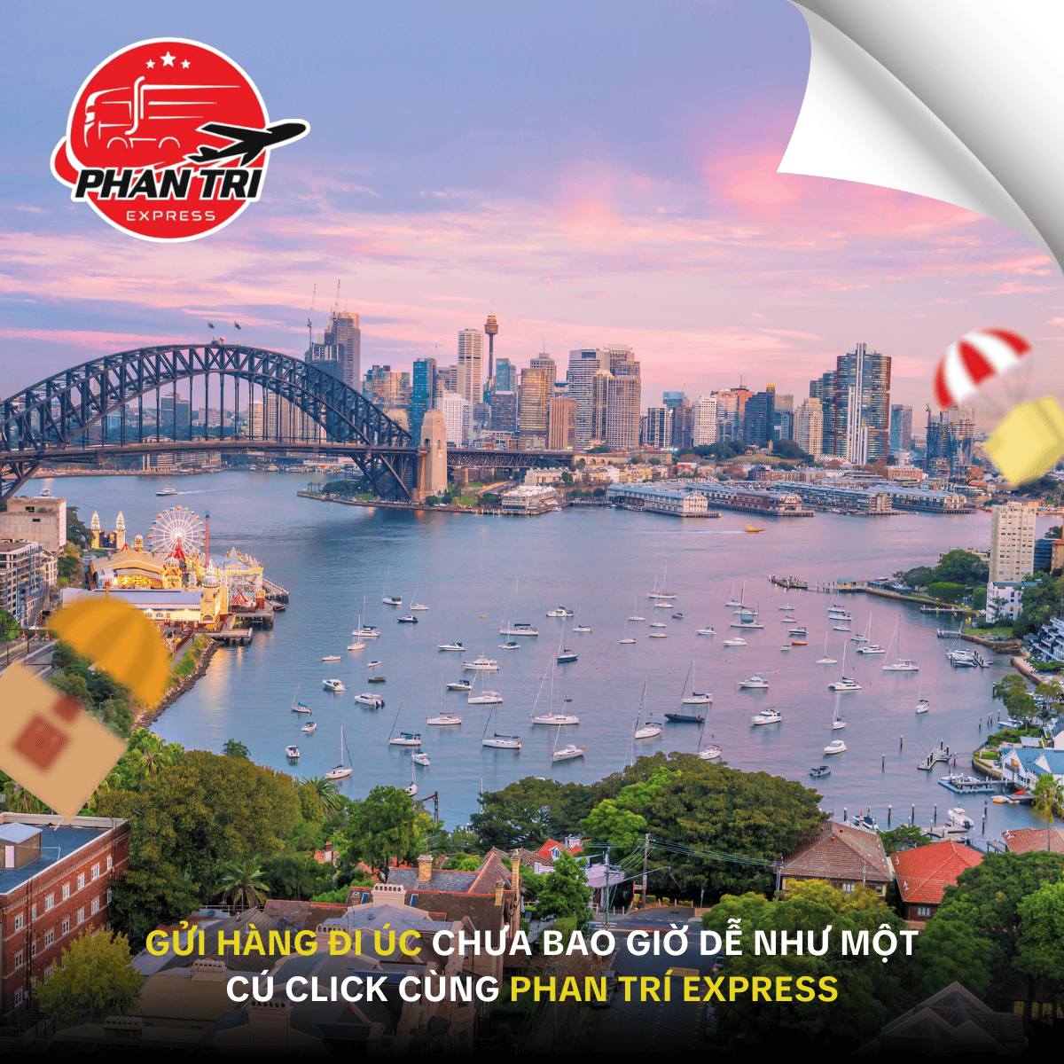 Gửi hàng đi Úc đơn giản, nhanh chóng cùng Phan Trí Express