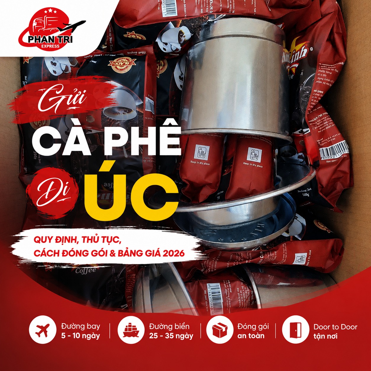 Gửi Cà Phê Đi Úc: Giá Cước, Quy Định, Thủ Tục