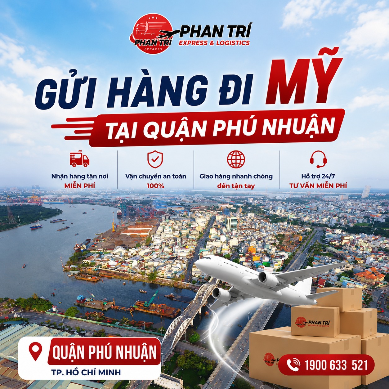 Gửi Hàng Đi Mỹ Tại Quận Phú Nhuận Uy Tín, Nhanh Chóng, Nhận Hàng Tận Nơi