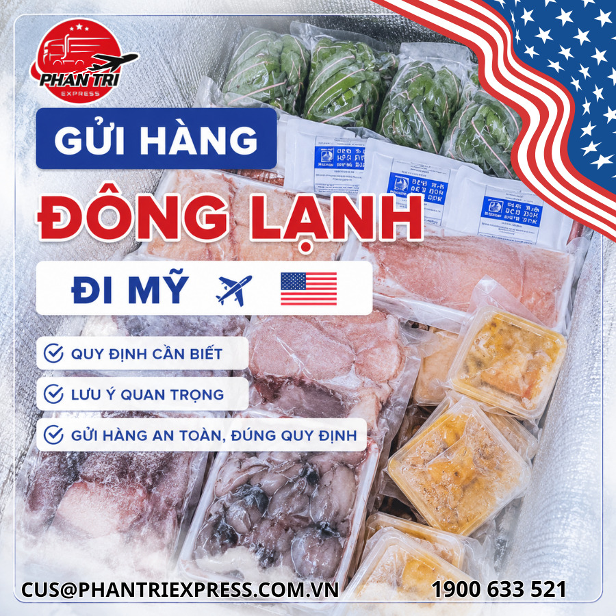 Gửi hàng Đông lạnh đi Mỹ: Những quy định, lưu ý cần biết khi gửi hàng