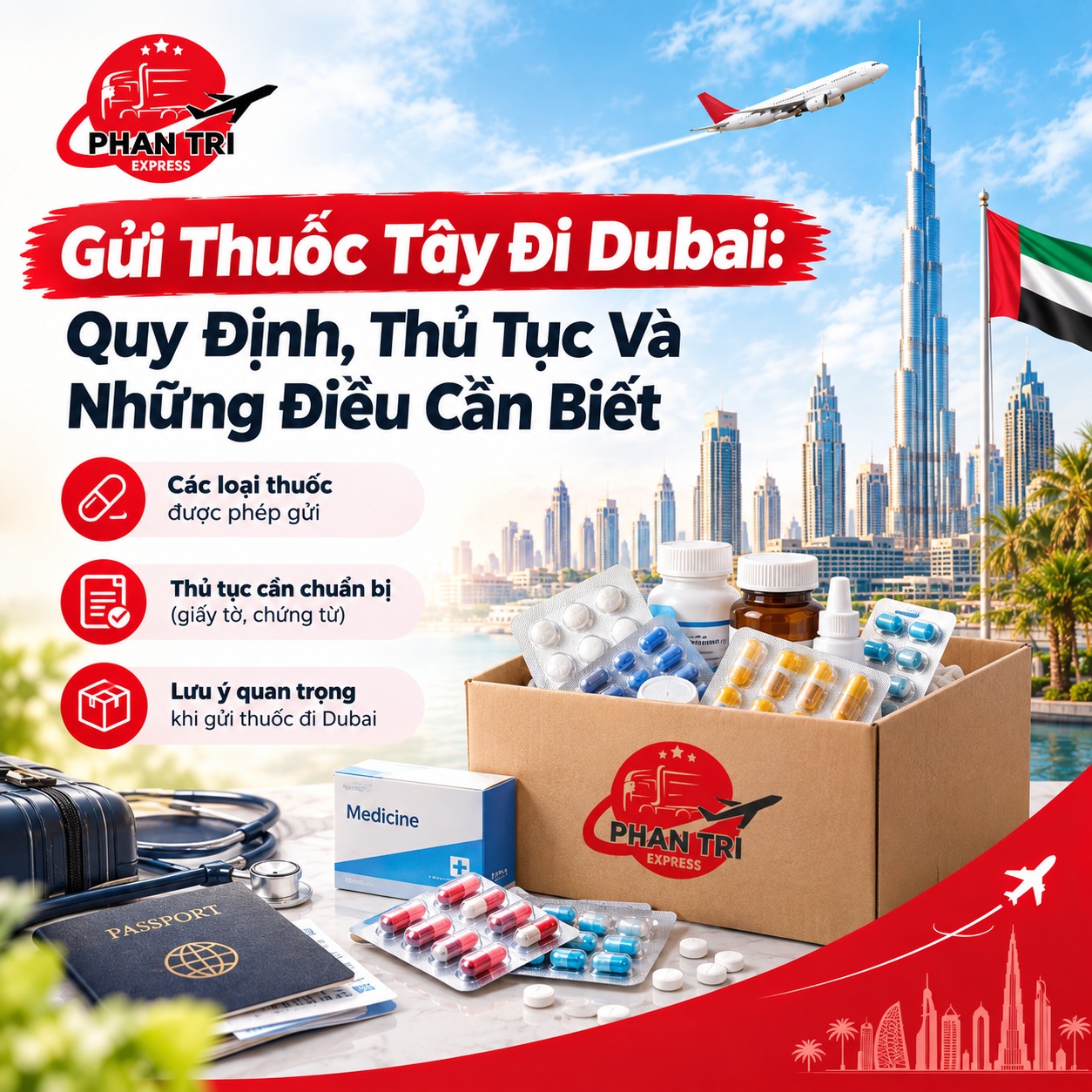 Gửi Thuốc Tây Đi Dubai: Quy Định, Thủ Tục Và Những Điều Cần Biết