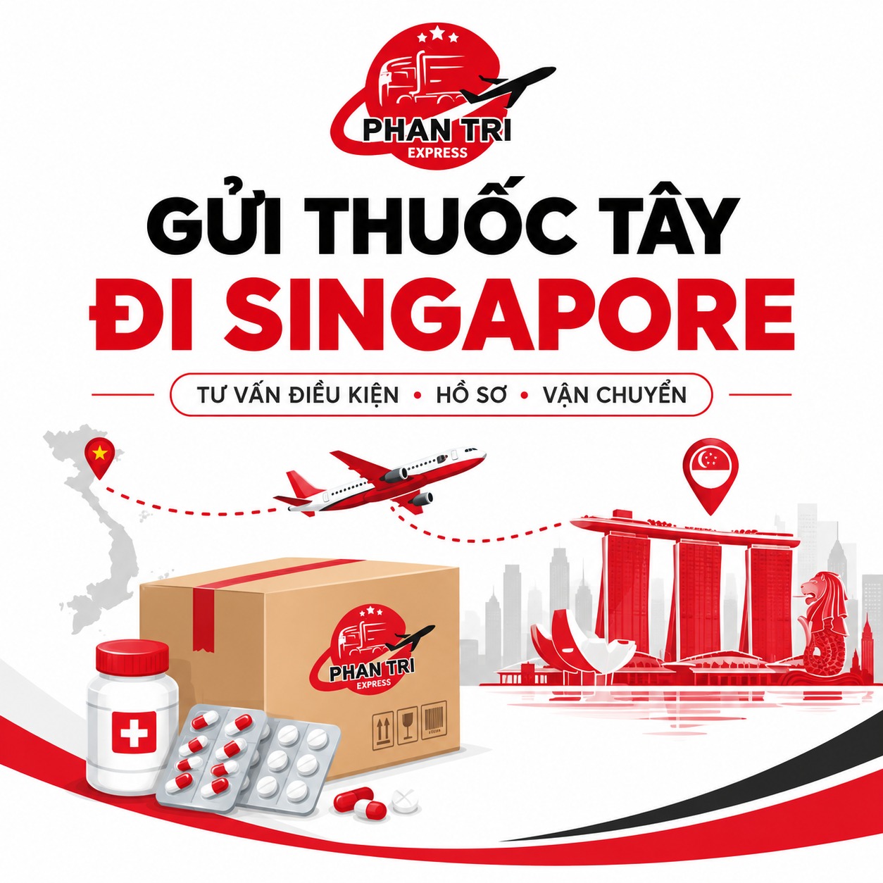 Gửi Thuốc Tây Đi Singapore An Toàn, Đúng Quy Định | Phan Trí Express