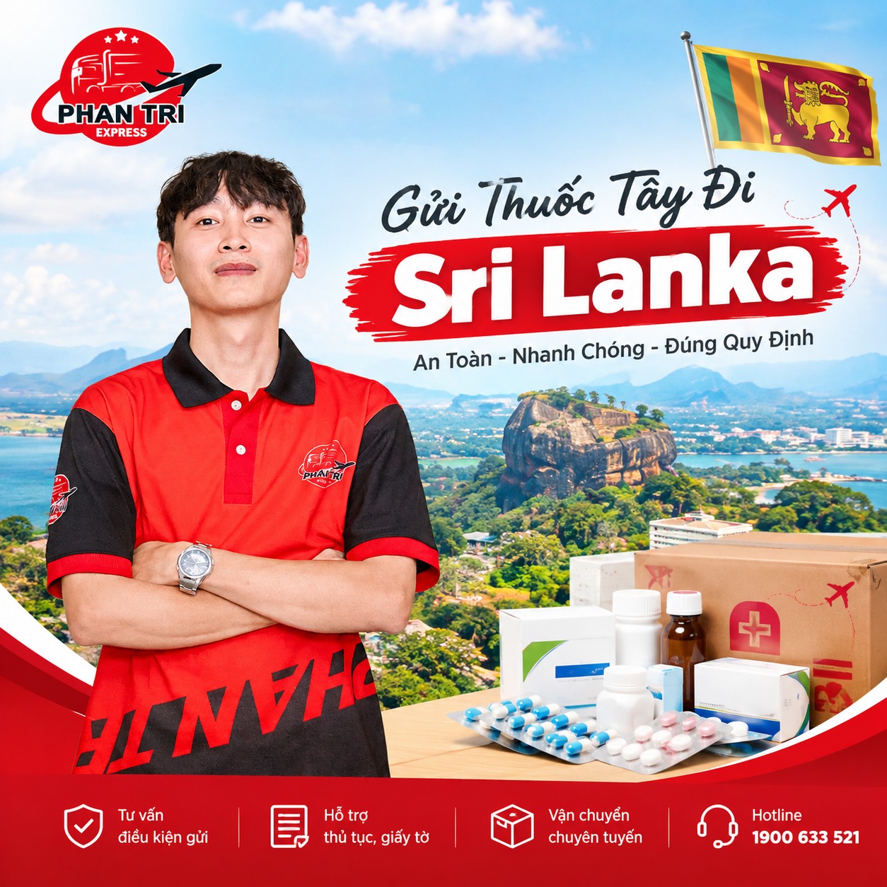 Gửi Thuốc Tây Đi Sri Lanka: Các Loại Thuốc Được Gửi, Giá Cước & Thủ Tục