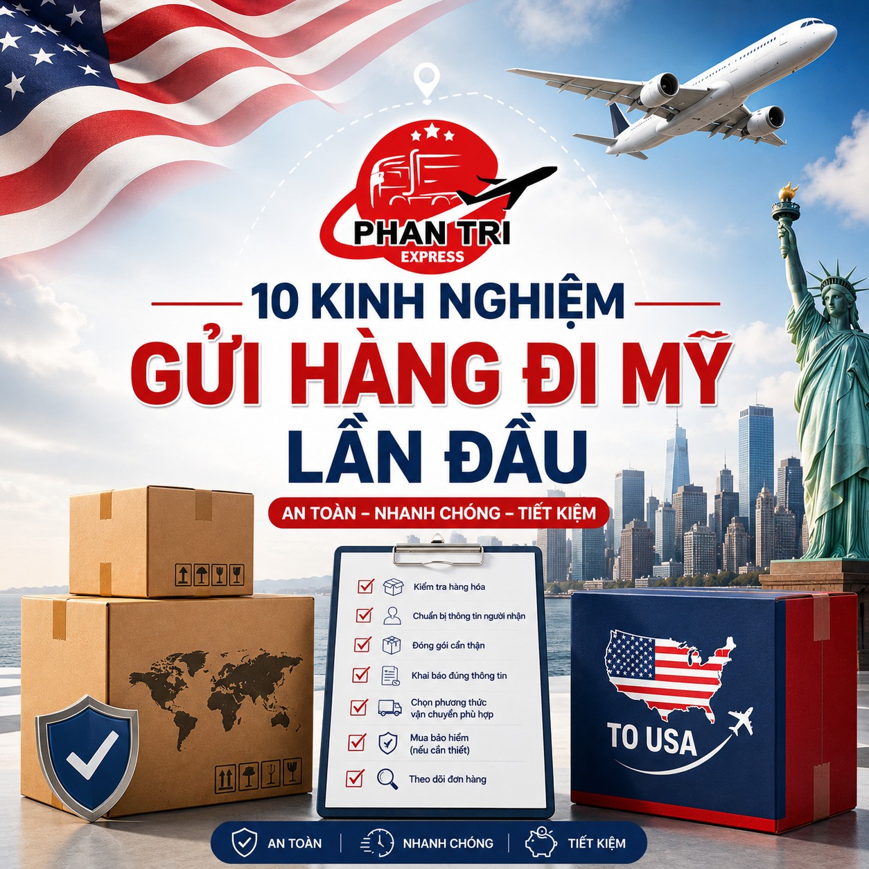 Kinh nghiệm gửi hàng đi Mỹ cho người lần đầu gửi hàng: 10 điều nhất định phải biết
