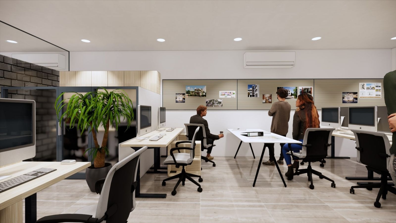 Thiết kế thi công văn phòng mới - 130m2