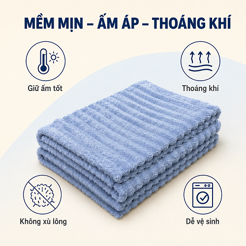 CHĂN LÔNG THỎ