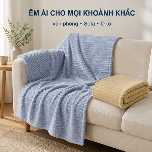CHĂN LÔNG THỎ