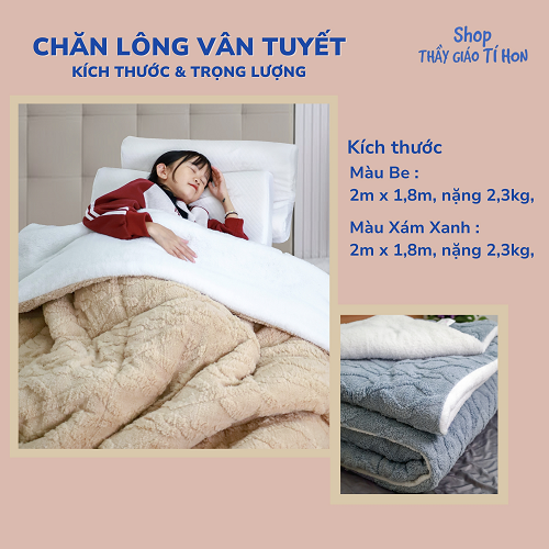 CHĂN LÔNG VÂN TUYẾT