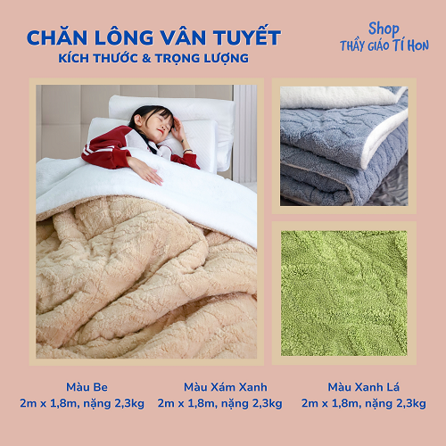 CHĂN LÔNG VÂN TUYẾT