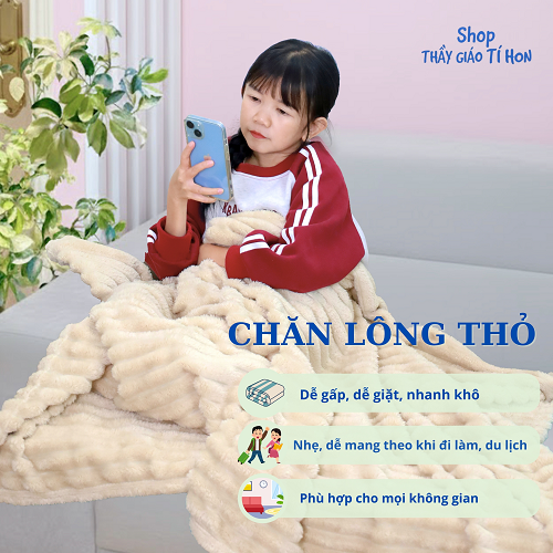 CHĂN LÔNG THỎ