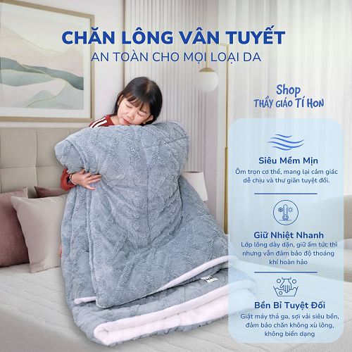 CHĂN LÔNG VÂN TUYẾT