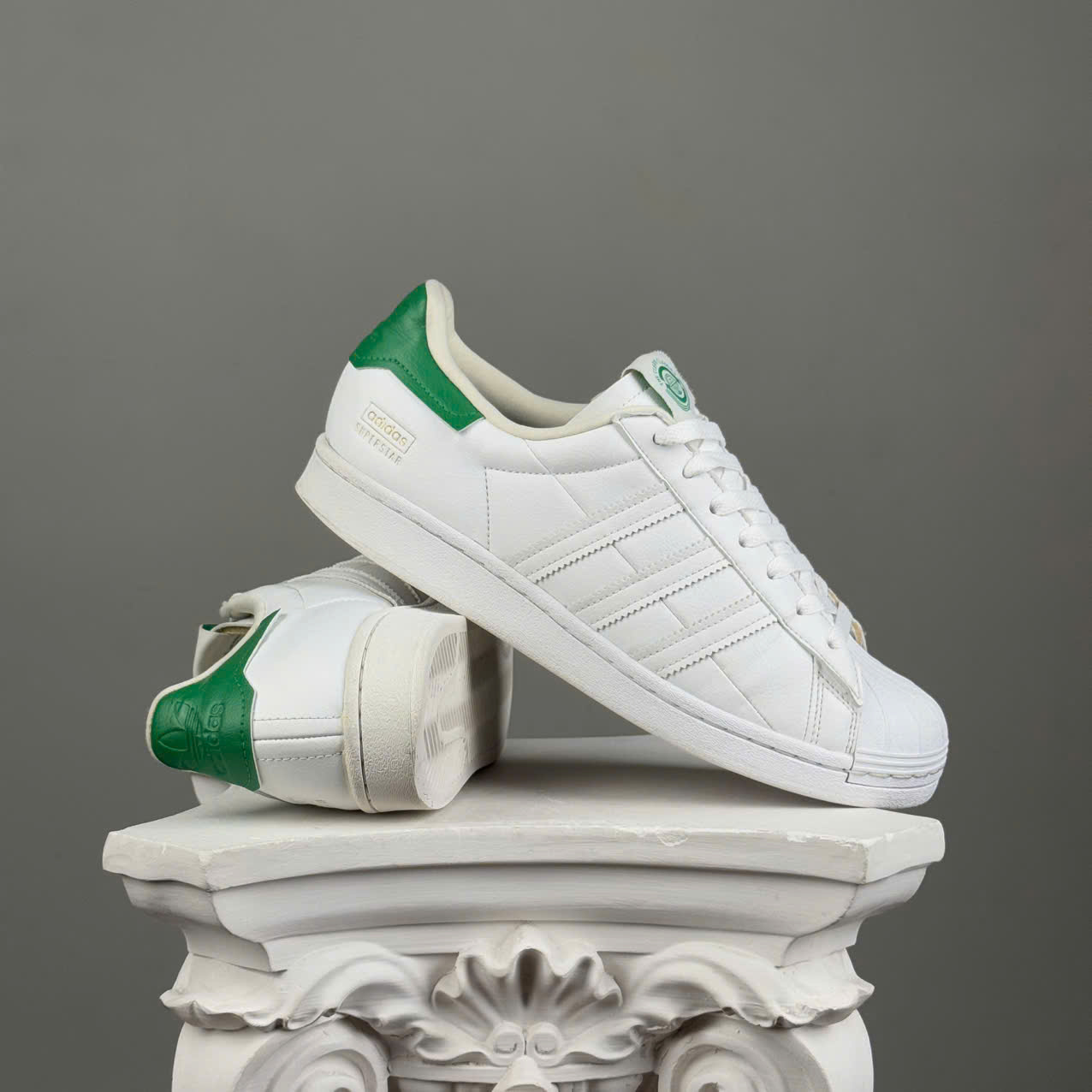 SZ 42.7 Adidas Superstar 'White Green' FY5480