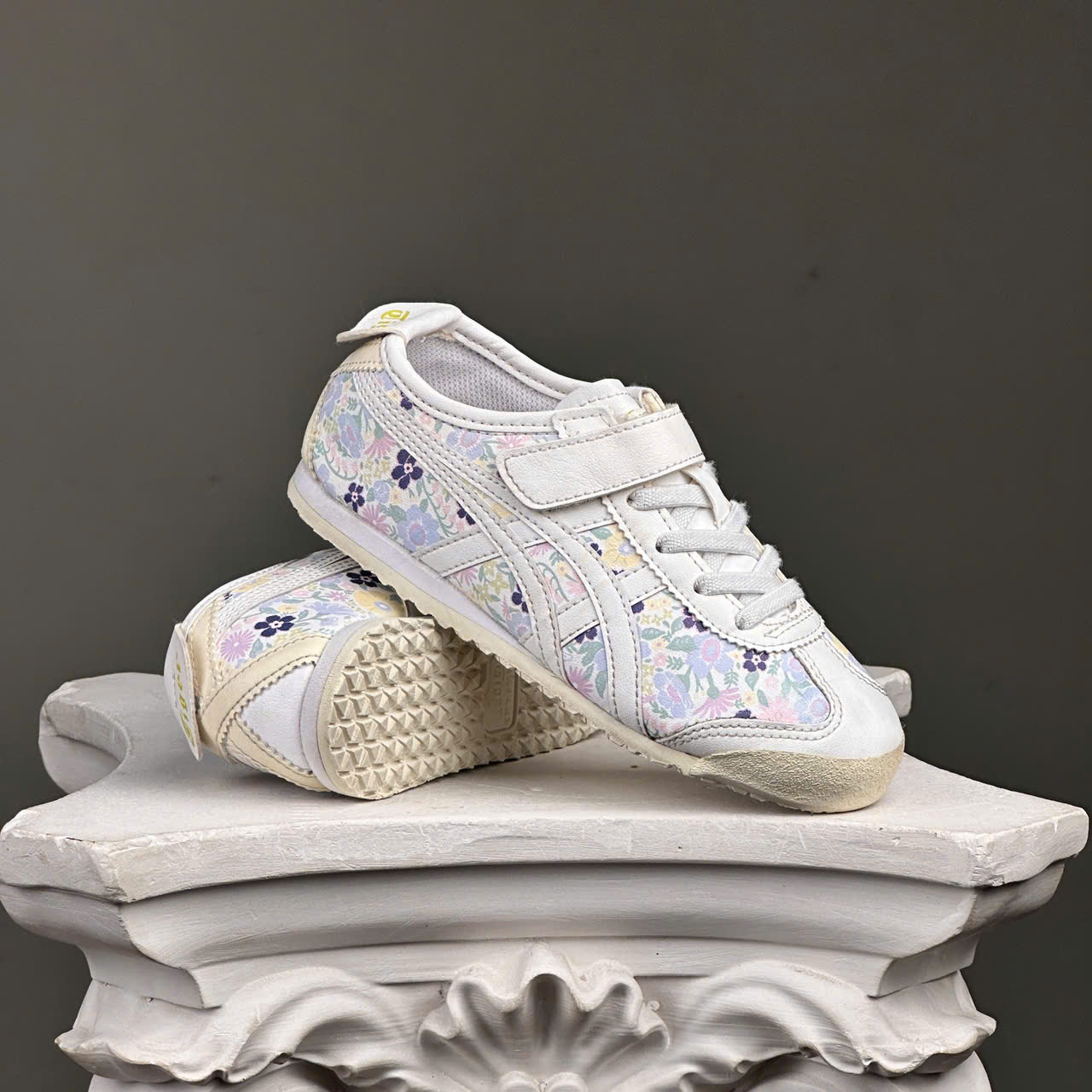 SZ30 (18.5cm) Onitsuka Tiger Mexico 66 'White Floral' 1184A211-100 105566