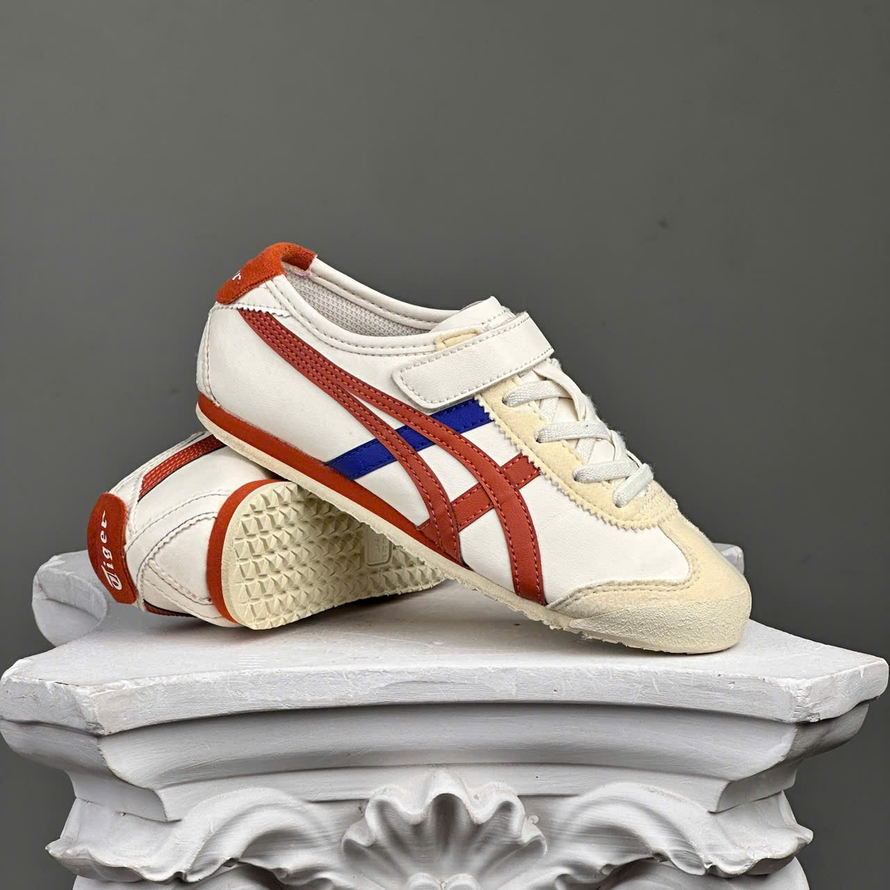 SZ32.5 (20cm) Onitsuka Tiger Mexico 66 'White Brown Blue' 1184A049-202 105536