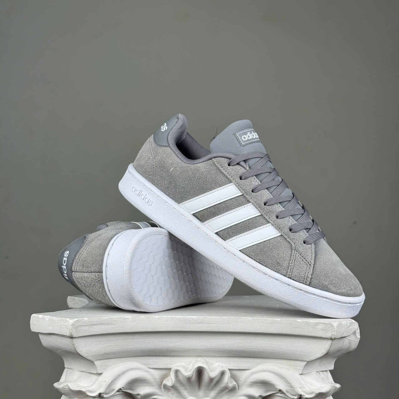 SZ41 adidas Grand Court 'Grey' F36412 035830