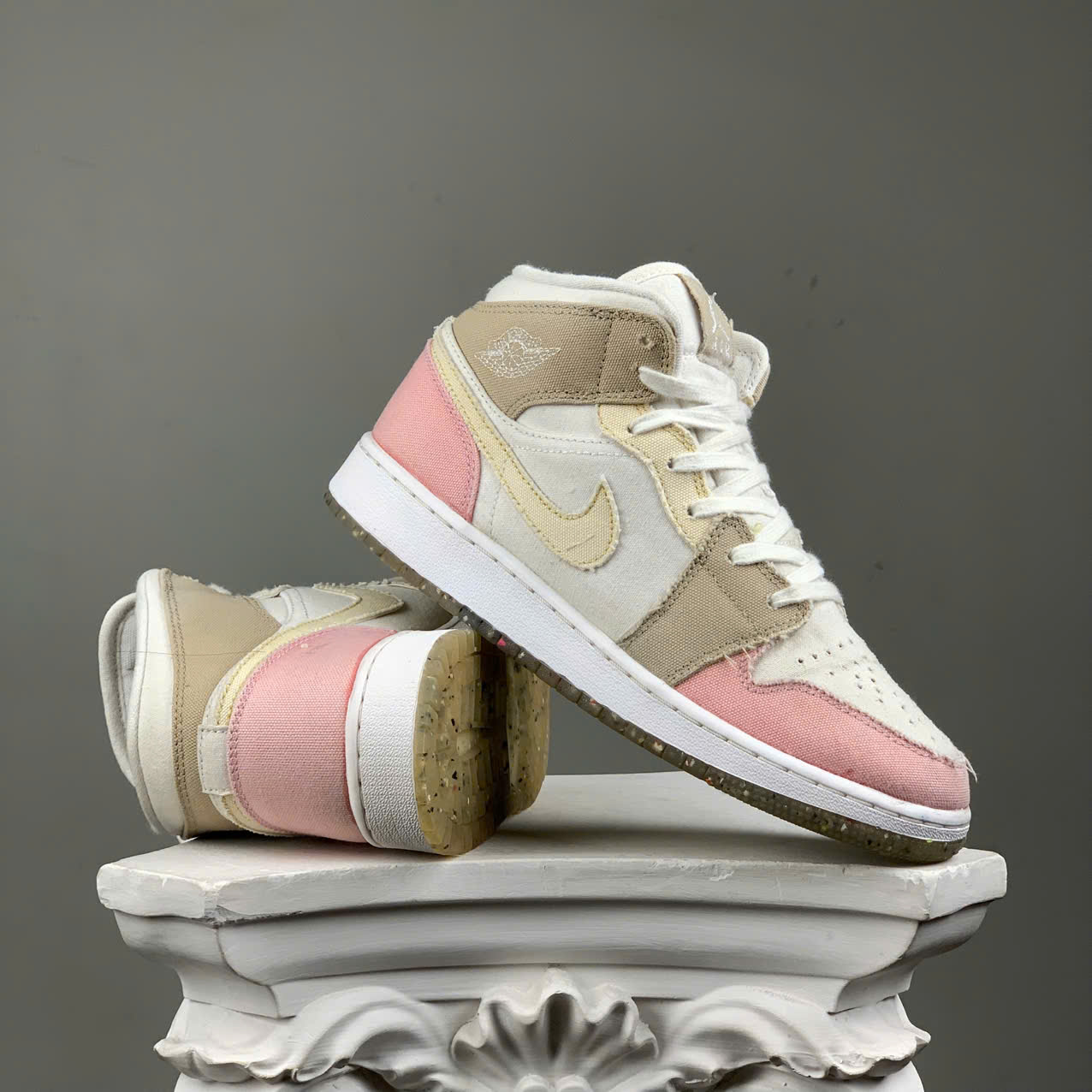SZ39 Nike Air Jordan 1 Mid SE 'Pastel Grind' DJ0338-100 105711