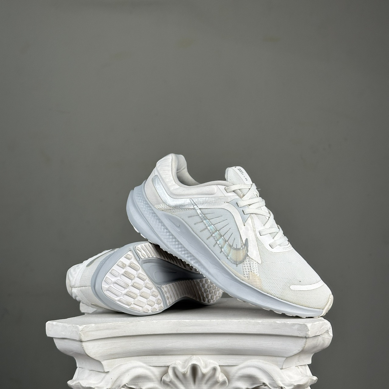 SZ38 Nike Quest 5 'White Metallic Silver' DD9291-100