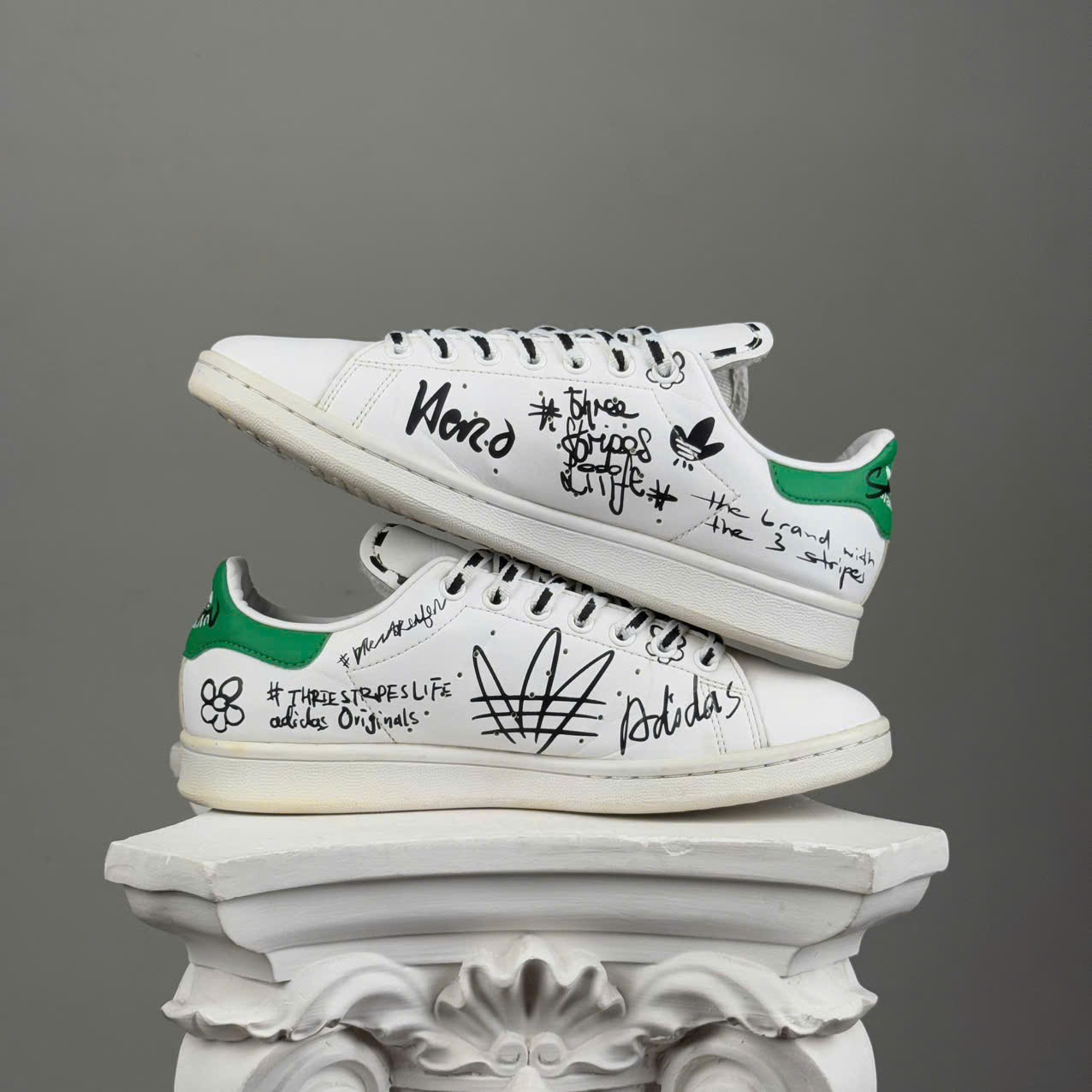 NHIỀU SIZE Adidas Stan Smith 'Sharpie Pack Graffiti White Green