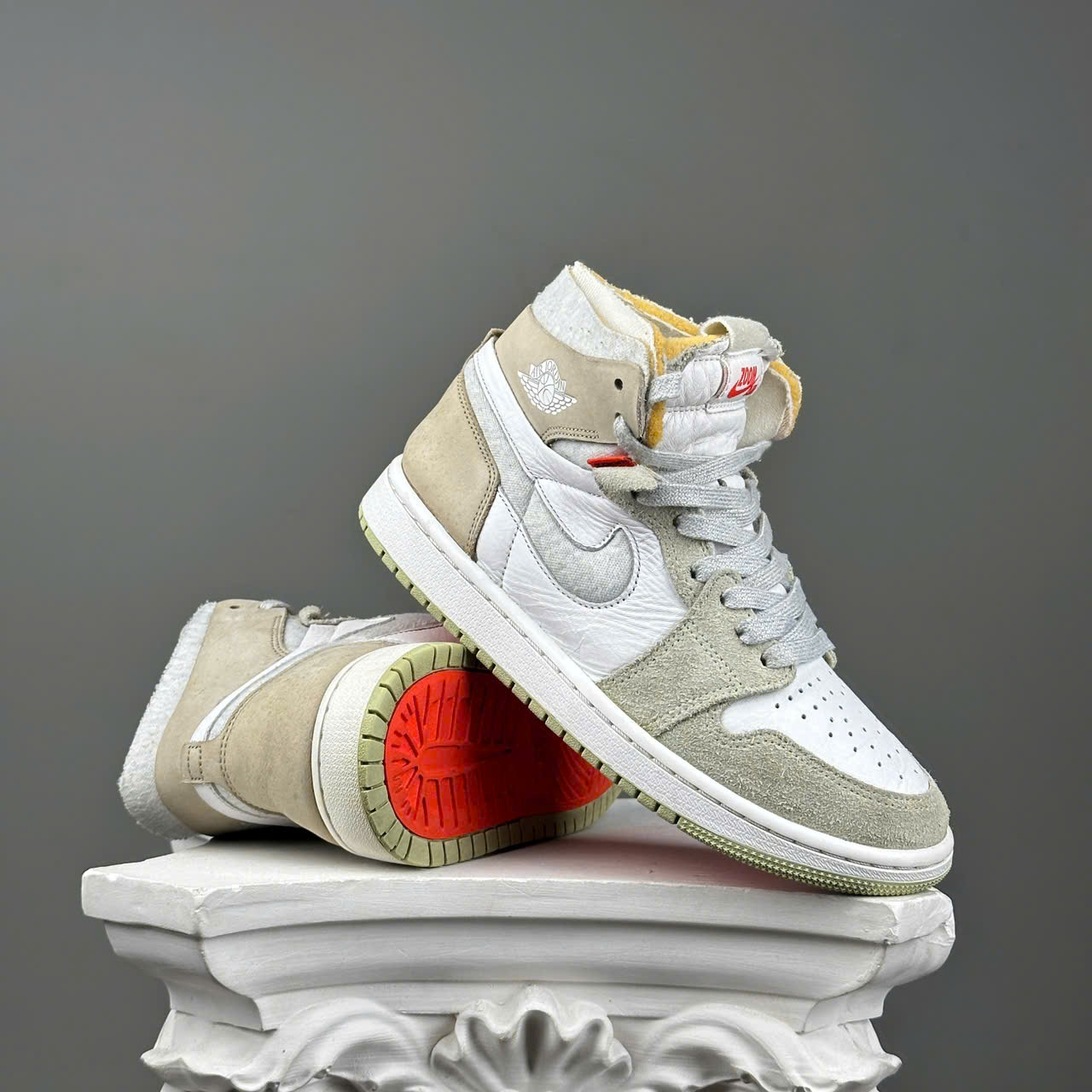 SZ38 Air Jordan 1 High Zoom Comfort 'Olive Aura' CT0979-102