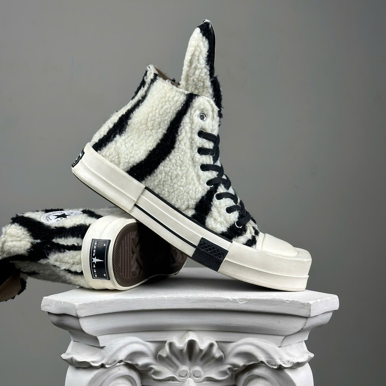 SIZE 41 CONVERSE X Rick Owens DRKSHDW TURBODRK Chuck 70 High 
