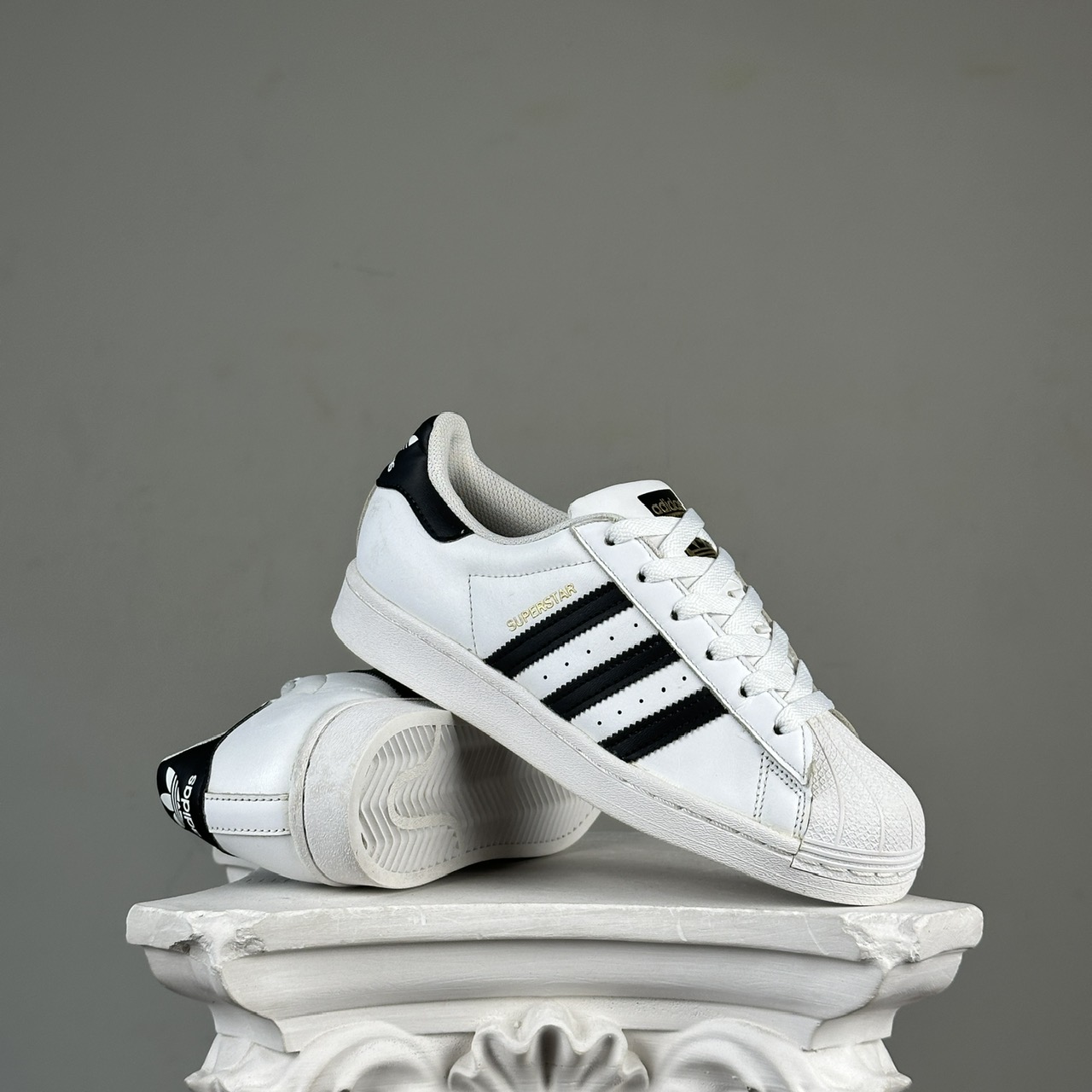 SZ 37.3 adidas Superstar 'Footwear White Black' EG4958