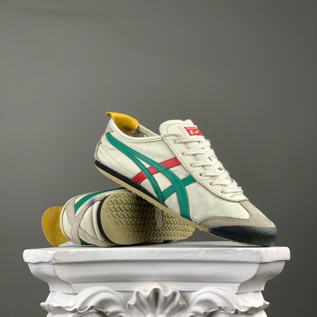 SZ40 Onitsuka Tiger Mexico 66 'Cream Olive Green' DL408-1684