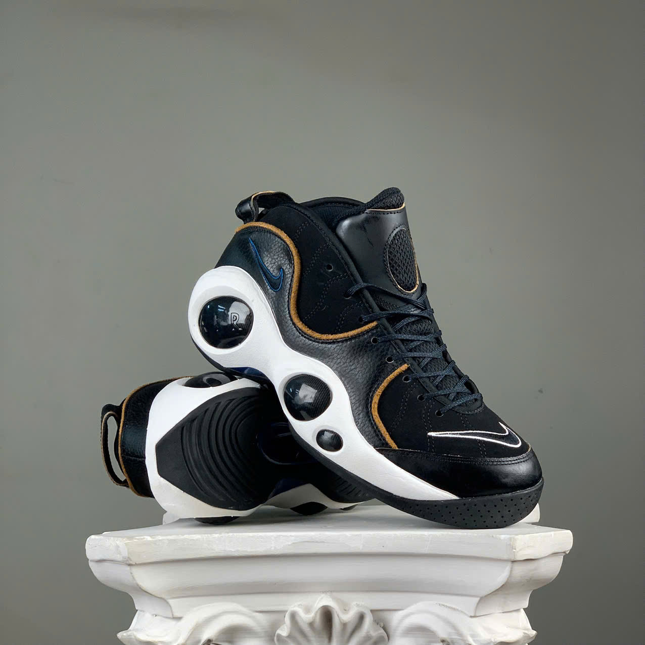 SZ42 Nike Air Zoom Flight 95 'Black Valerian Blue' DV6994-001 055492