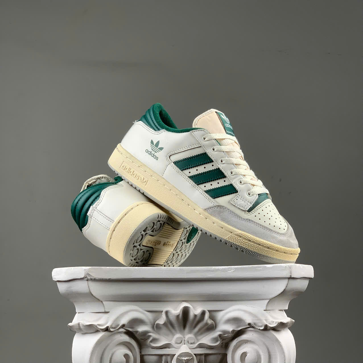 adidas Centennial 85 Low 'Cloud White Green' GX2214 095910