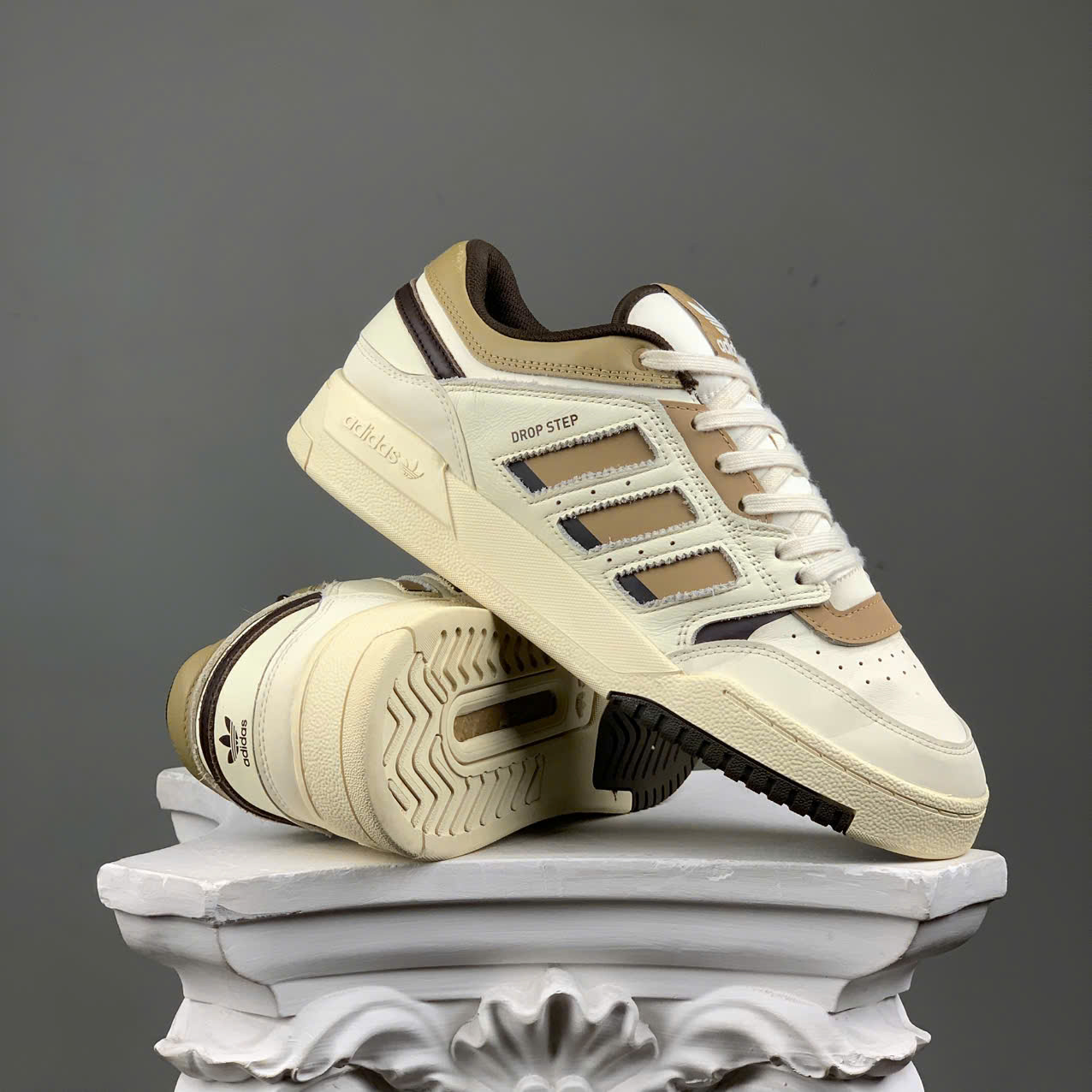 SZ42 adidas Originals Drop Step 'Cream' H03684 105682