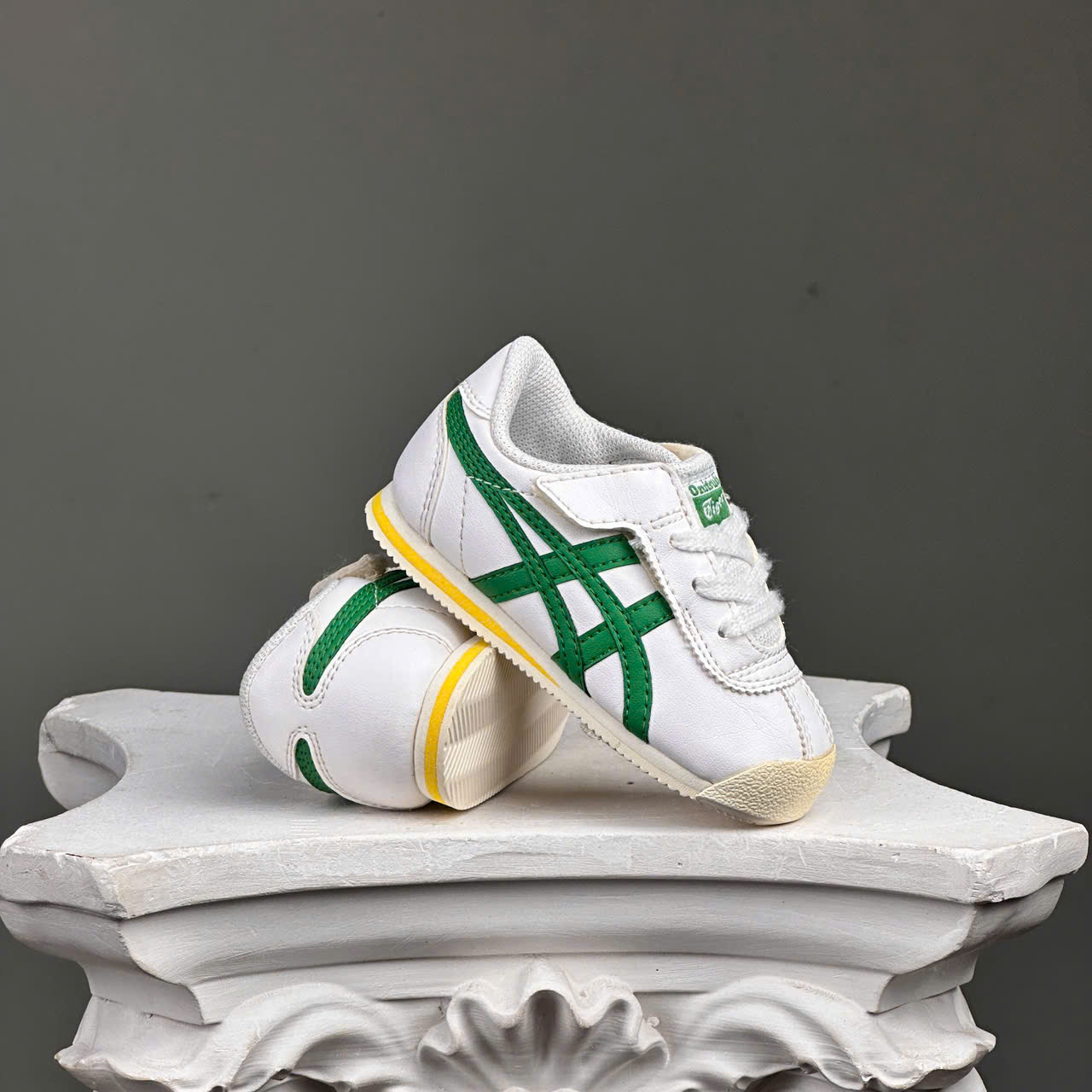 SZ22.5 (13.5cm) Onitsuka Tiger Corsair 'White Green Yellow' 1184A050-100 105512