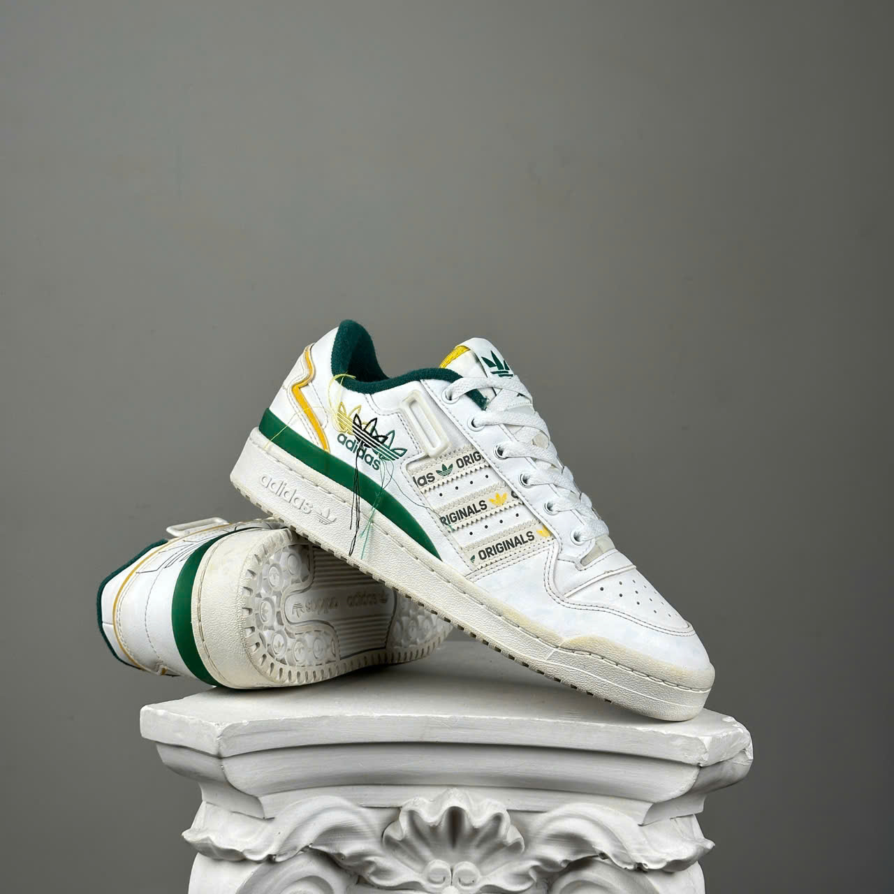 SZ40 Forum Low Shoes 'White Green' GX3001