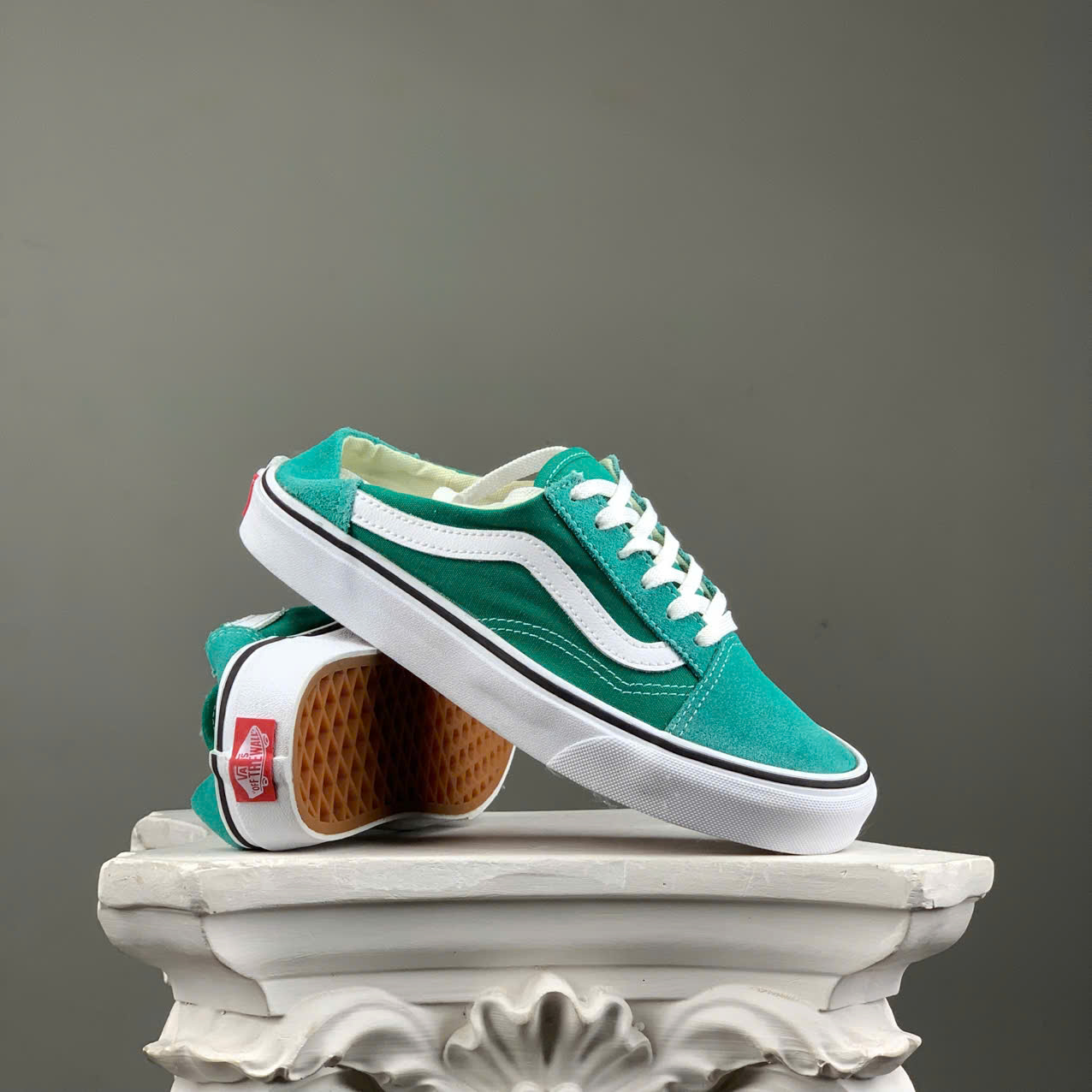 SZ37 Vans Old Skool Green 721278 075126
