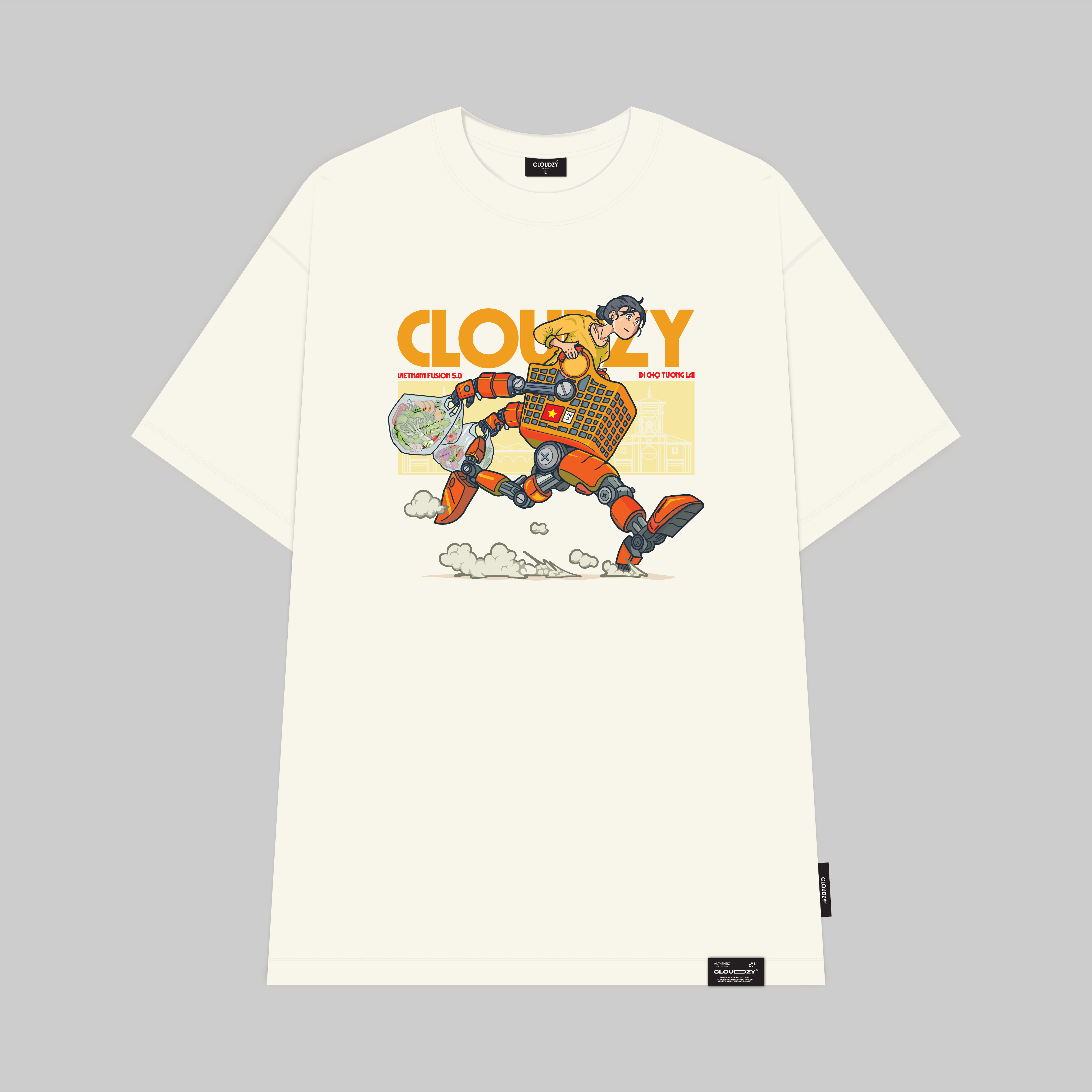 ÁO THUN OVERSIZE CLOUDZY ĐI CHỢ