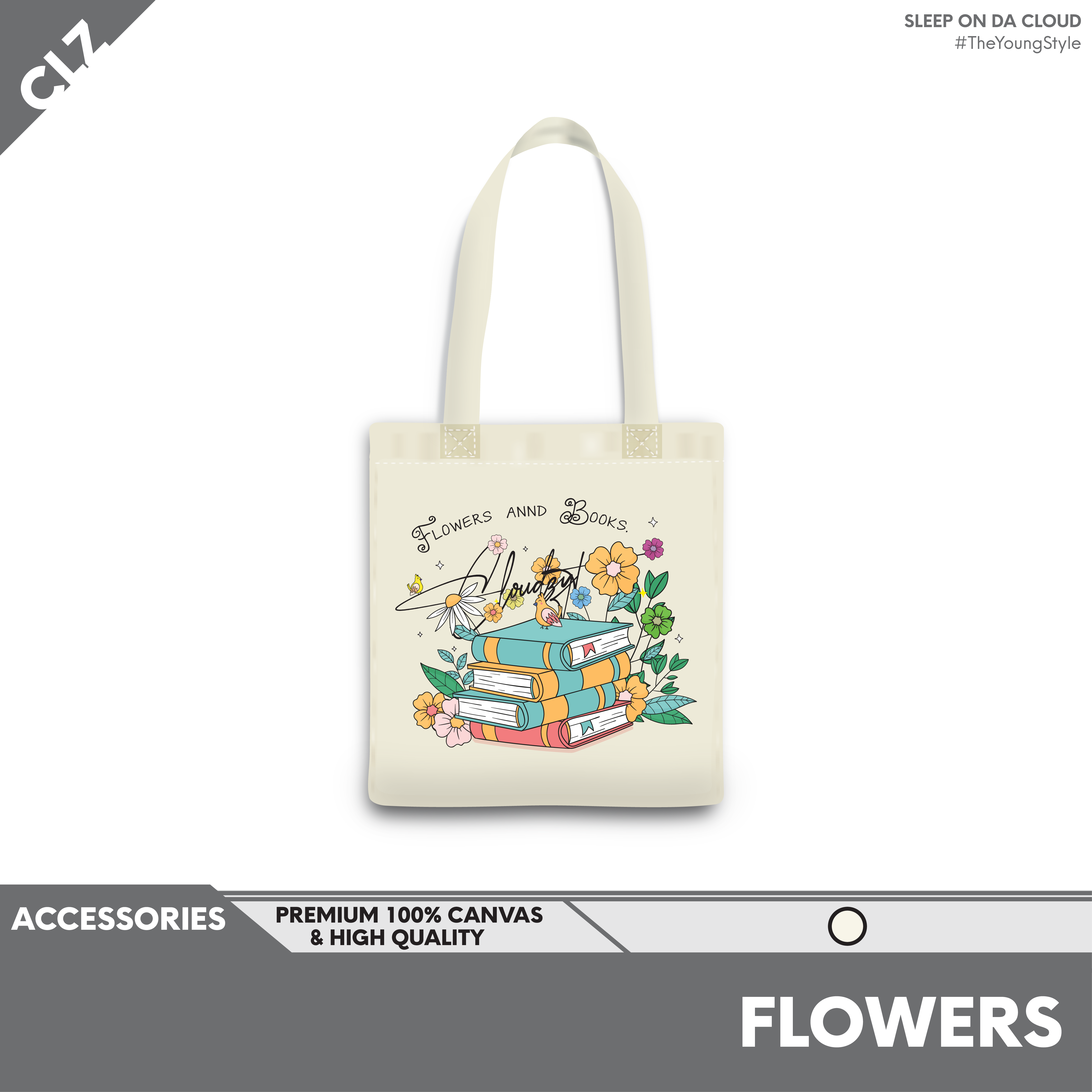 TÚI TOTE VẢI FLOWERS