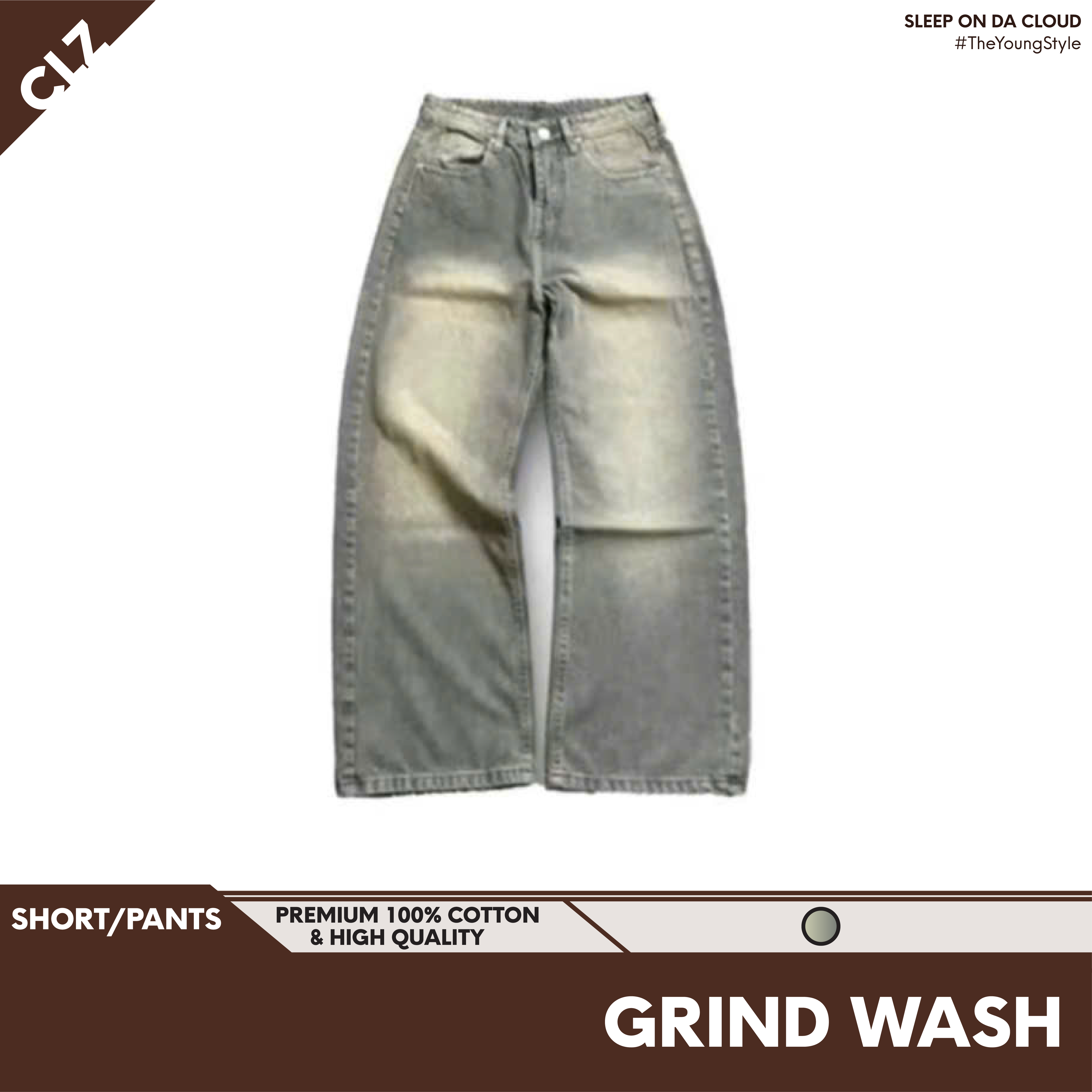 QUẦN JEAN BAGGY GRIND WASH