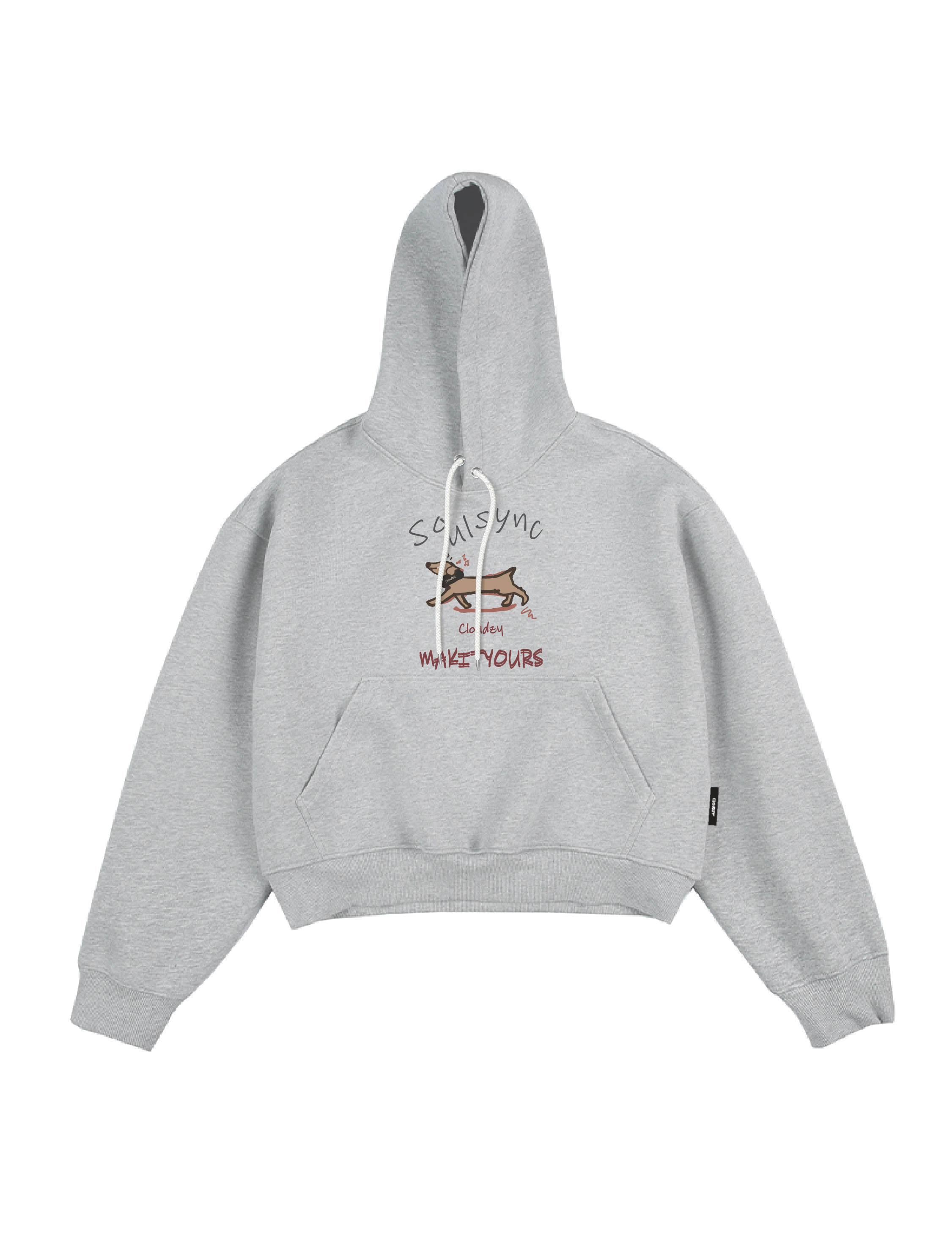 Áo khoác hoodie boxy nỉ nam local brand hoodie nữ unisex form rộng basic tay phồng CLOUDZY SYNC