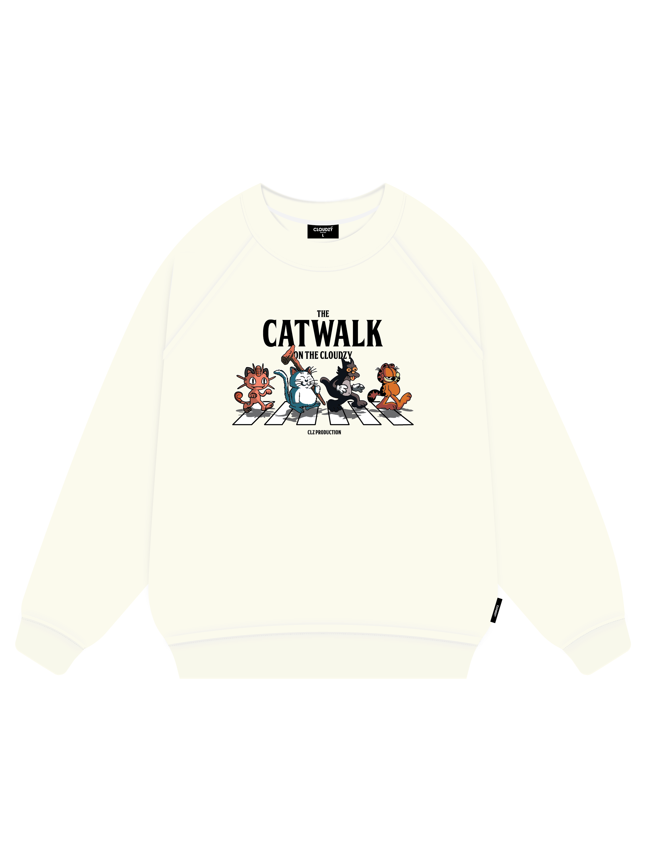Áo sweater nam nữ unisex form rộng nỉ bông cao cấp 100% local brand nỉ dài tay CLOUDZY CATWALK
