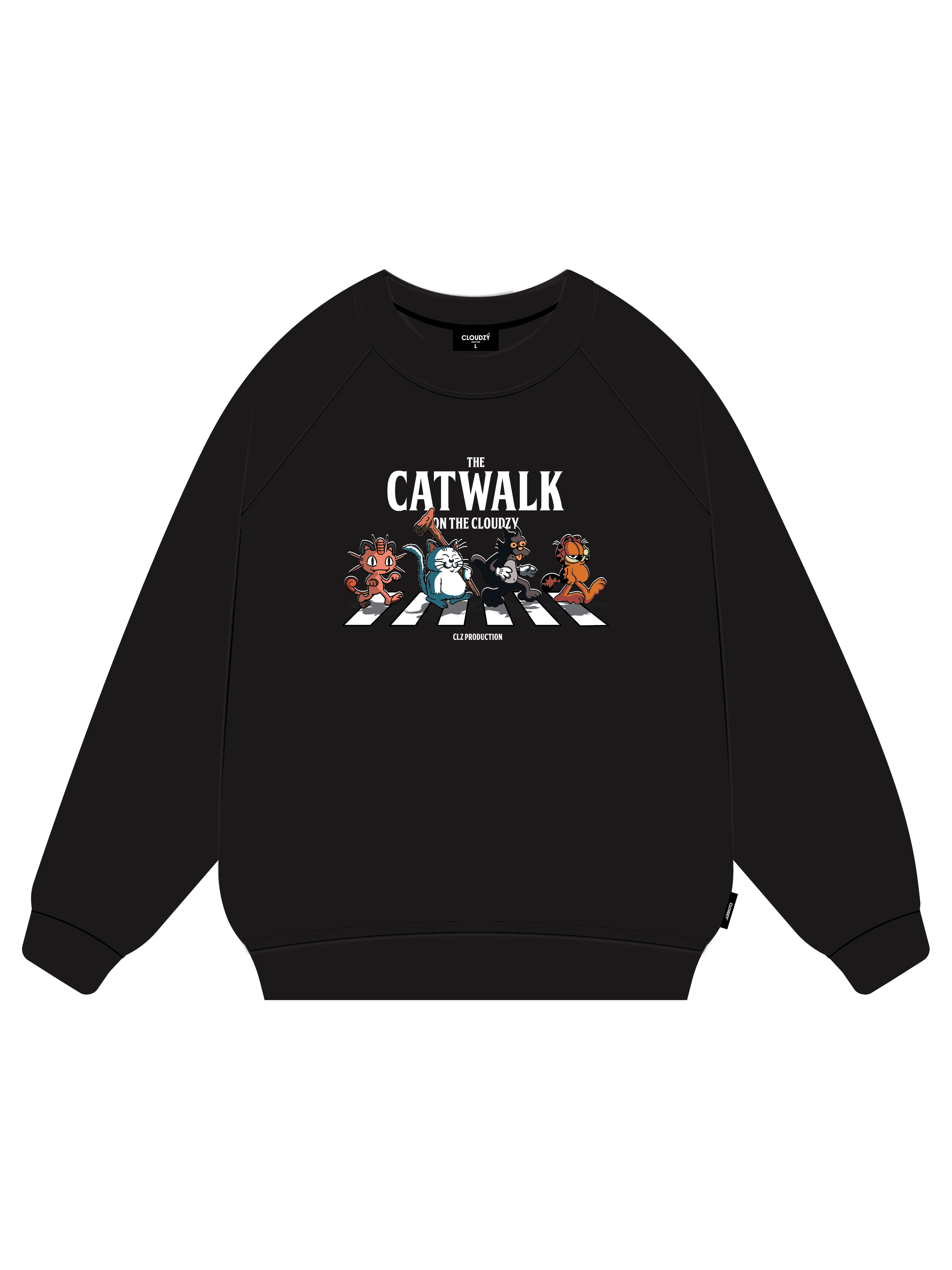Áo sweater nam nữ unisex form rộng nỉ bông cao cấp 100% local brand nỉ dài tay CLOUDZY CATWALK