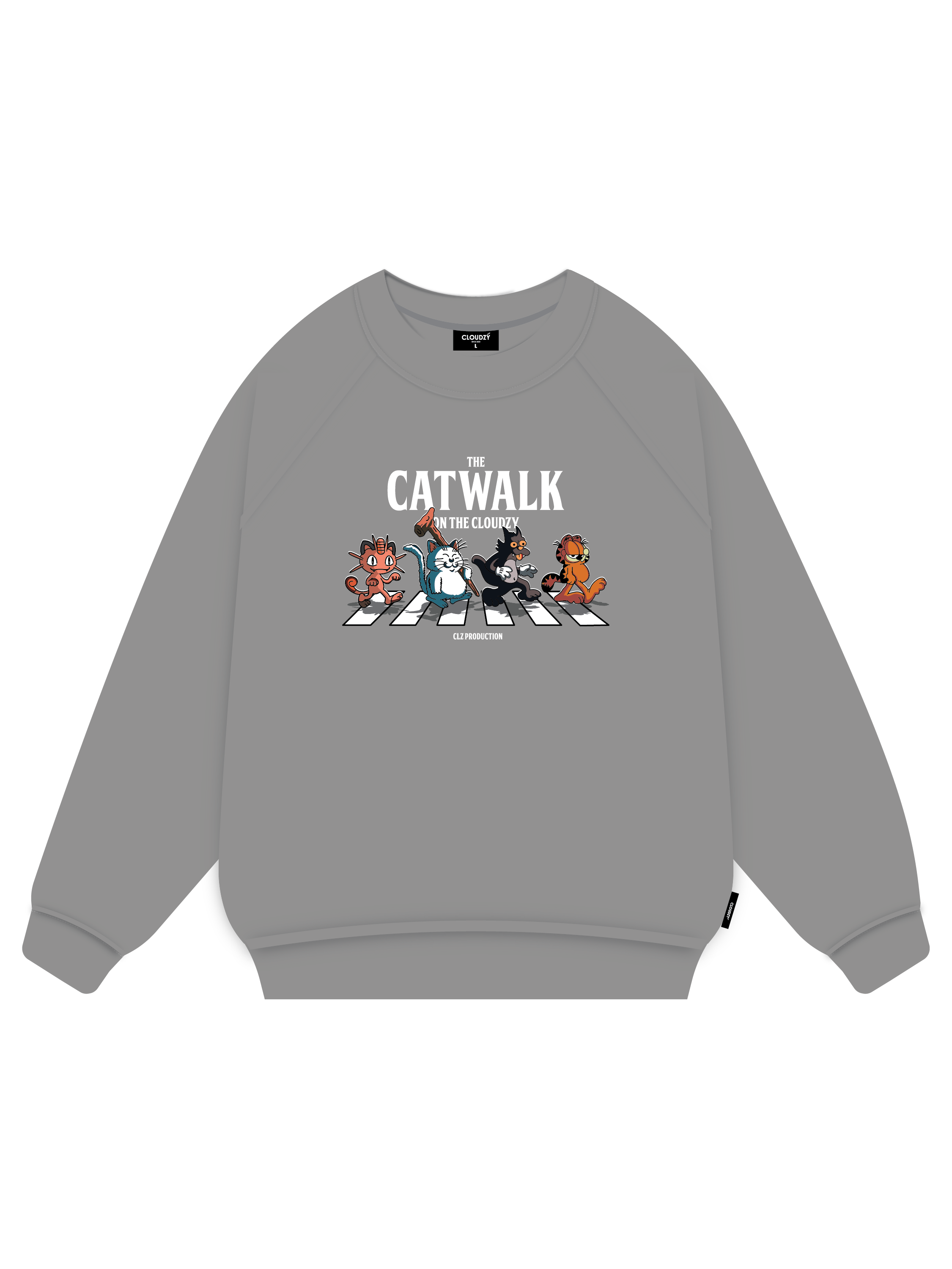 Áo sweater nam nữ unisex form rộng nỉ bông cao cấp 100% local brand nỉ dài tay CLOUDZY CATWALK