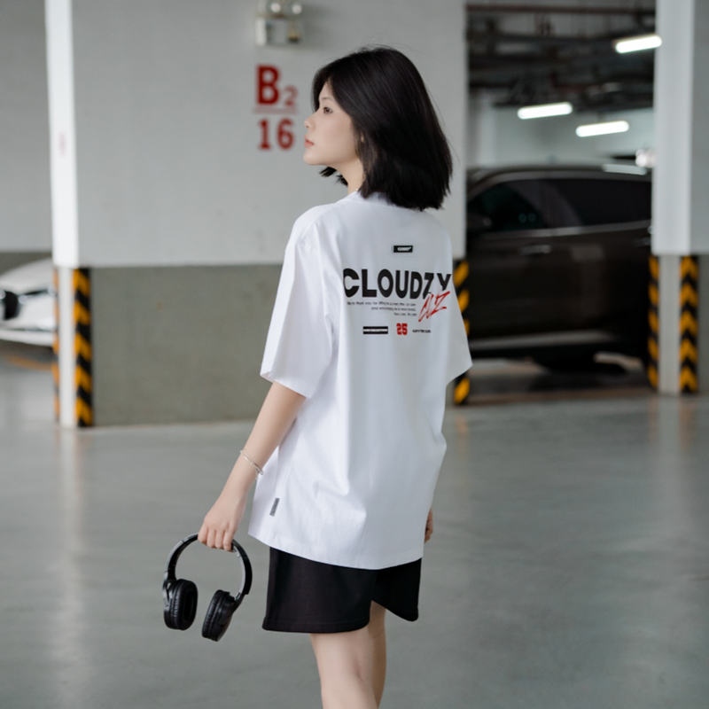 Áo thun oversize local brand nữ nam unisex form rộng phong cách 100% cotton 250gsm oversize Cloudzy NEWYEAR 26