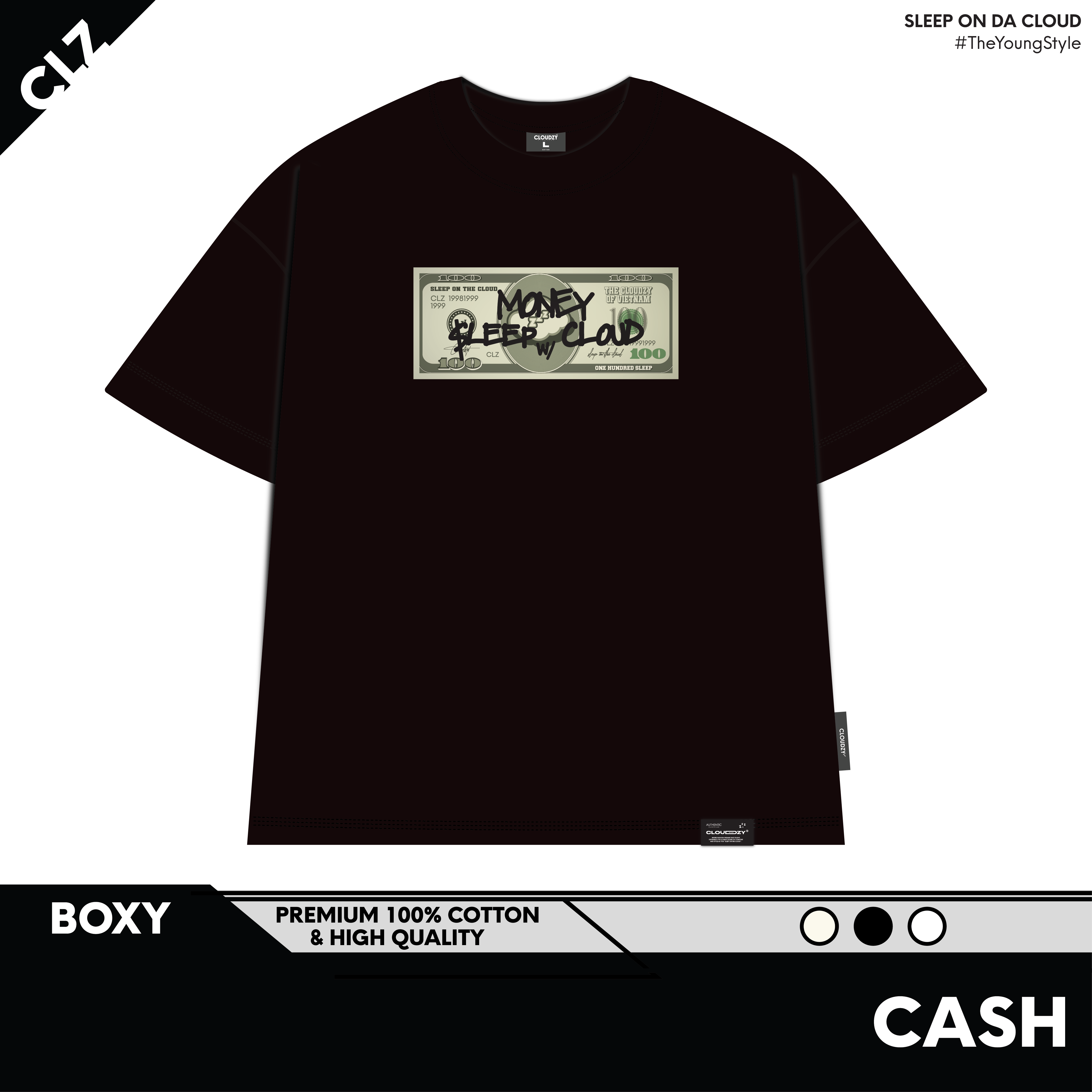 ÁO THUN BOXY CASH