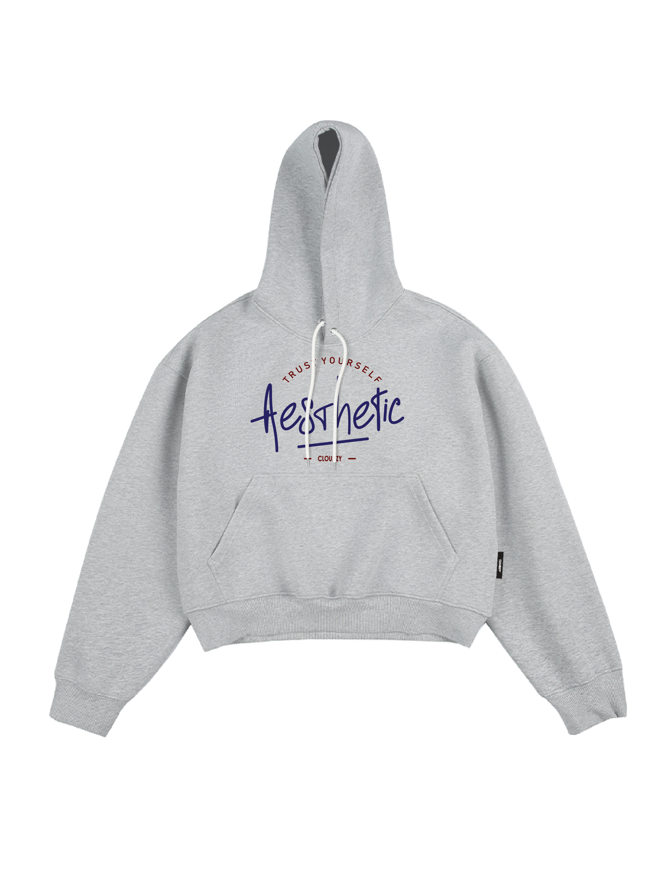 Áo khoác hoodie boxy nỉ nam local brand hoodie nữ unisex form rộng basic tay phồng CLOUDZY TRUST