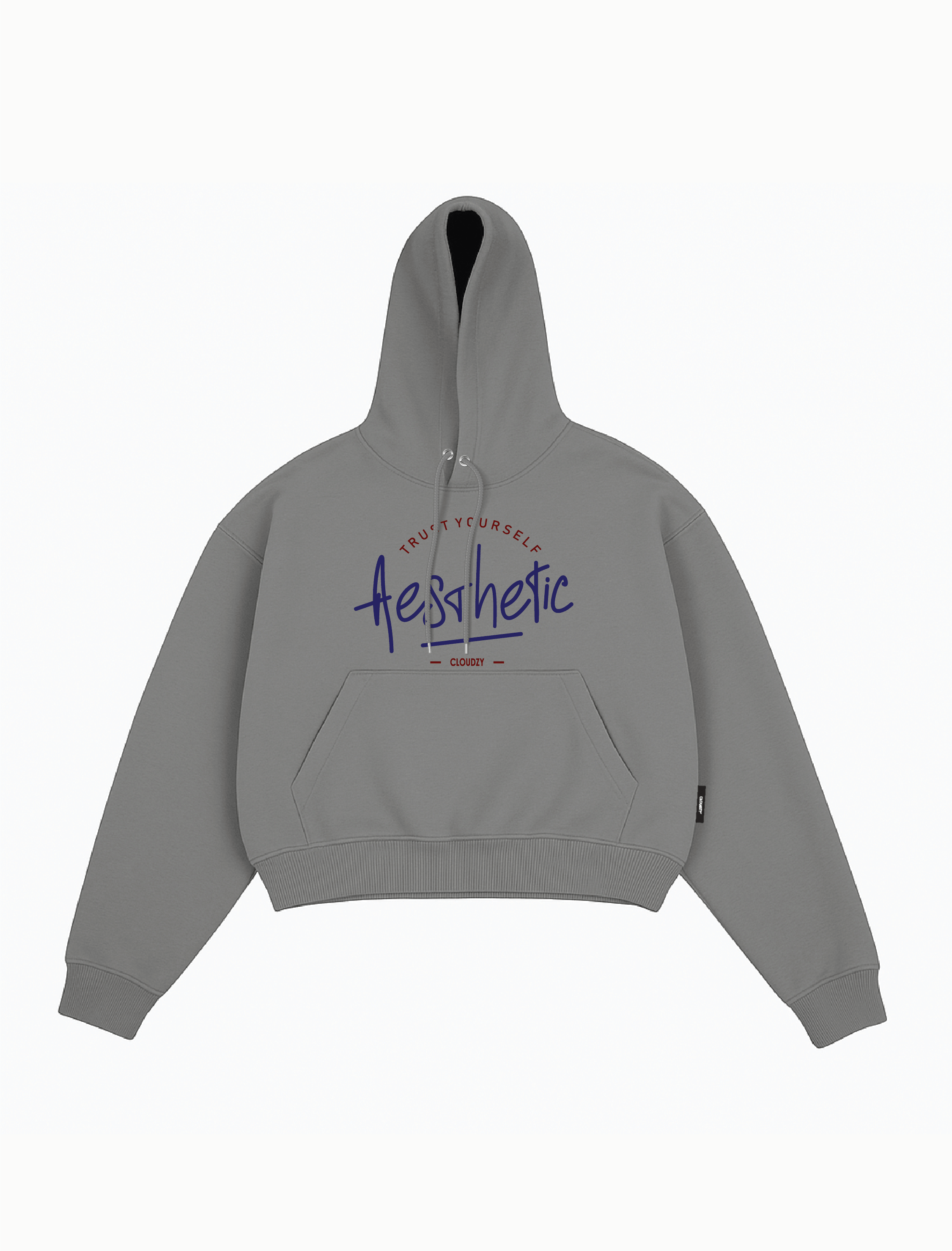 Áo khoác hoodie boxy nỉ nam local brand hoodie nữ unisex form rộng basic tay phồng CLOUDZY TRUST