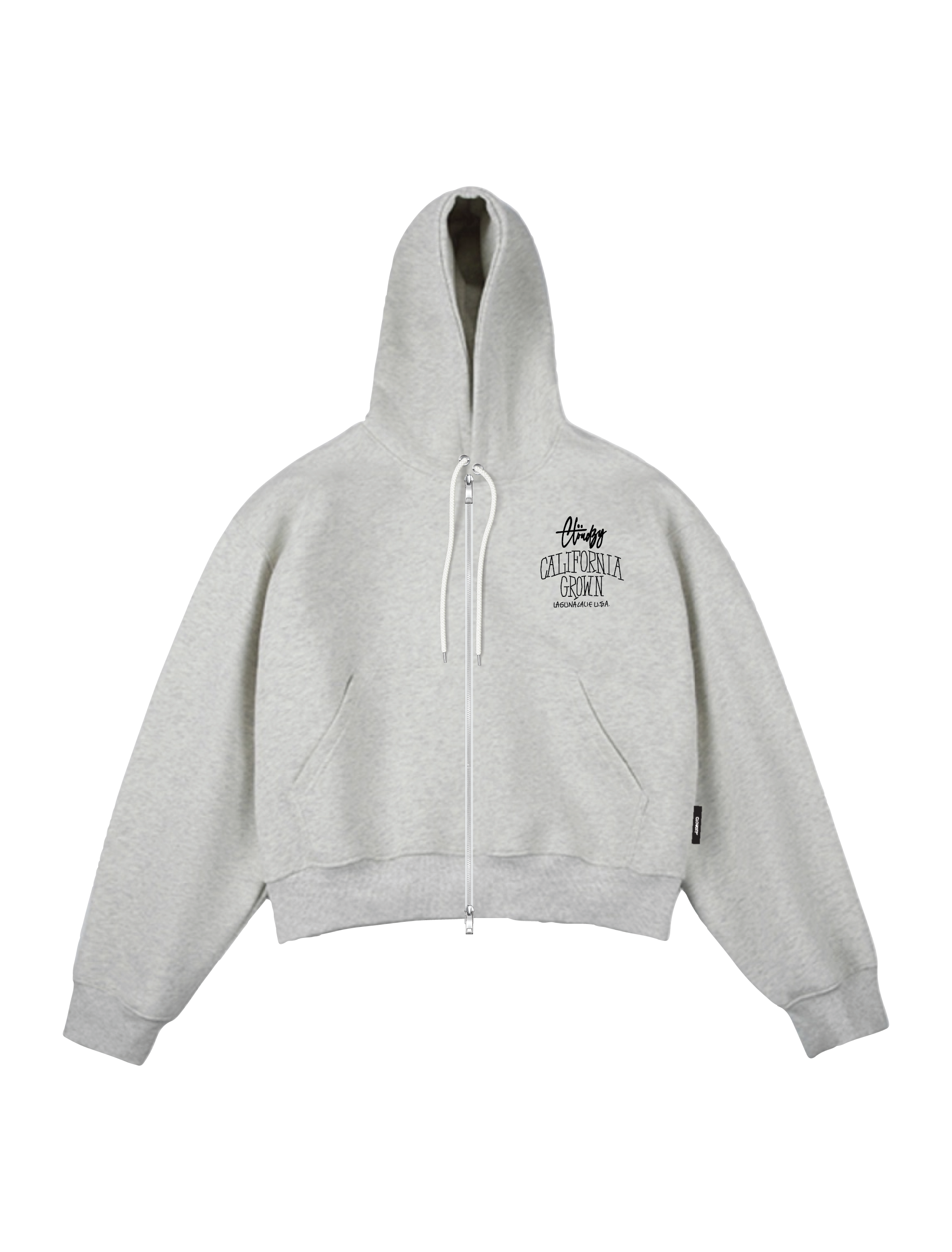 Áo hoodie zip boxy nam local brand Cloudzy hoodie nỉ bông nữ unisex form rộng basic mũ siêu to GROWN