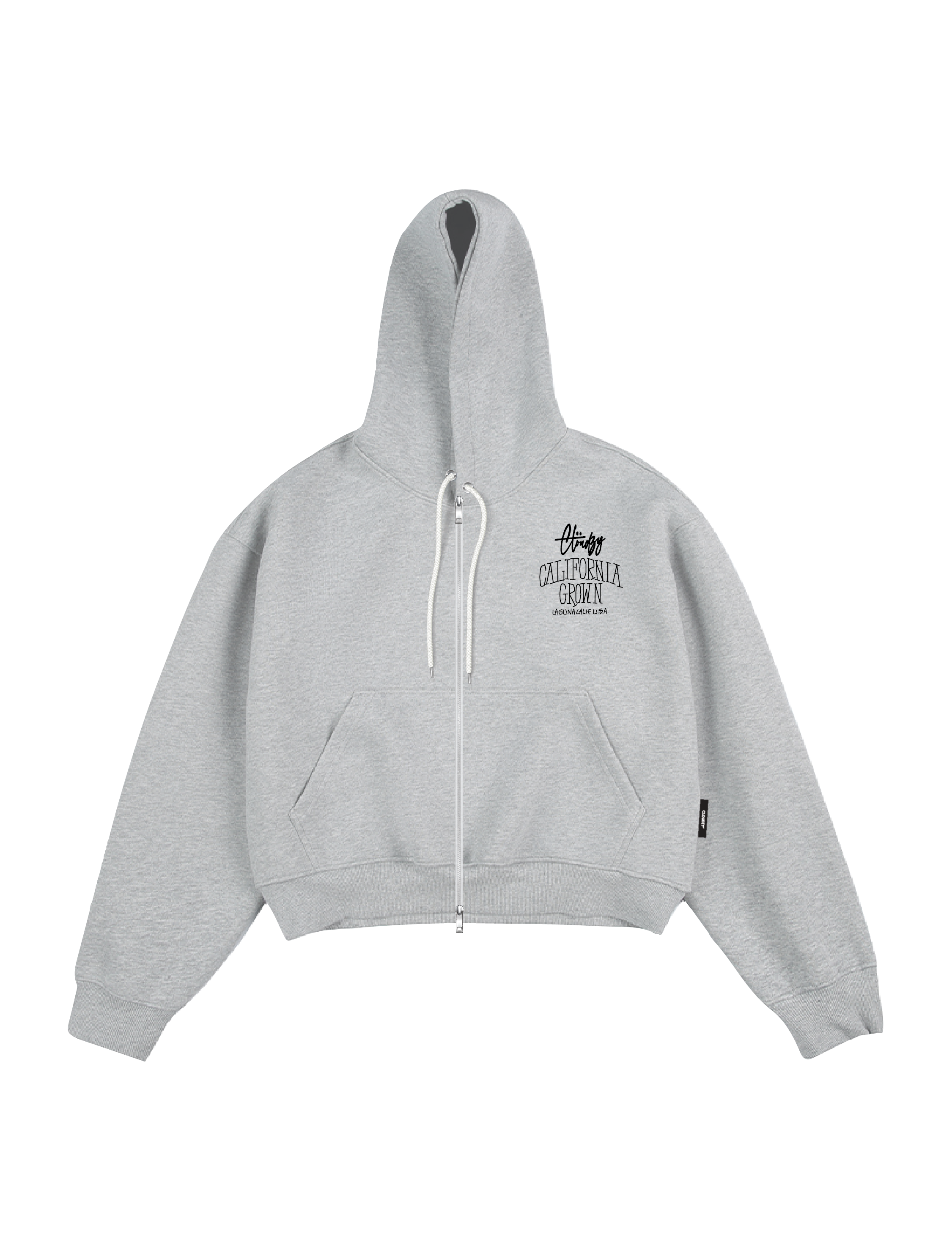 Áo hoodie zip boxy nam local brand Cloudzy hoodie nỉ bông nữ unisex form rộng basic mũ siêu to GROWN