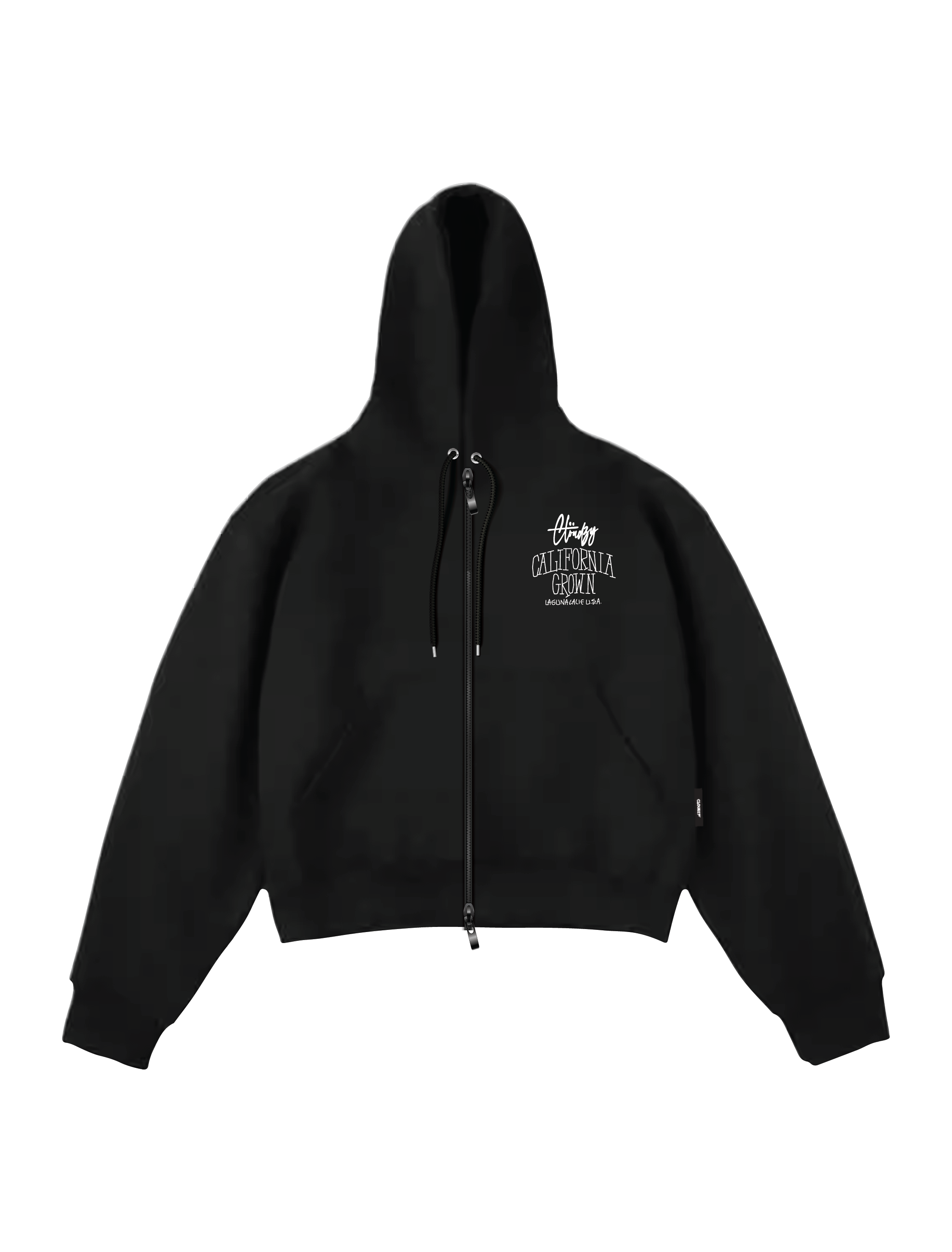 Áo hoodie zip boxy nam local brand Cloudzy hoodie nỉ bông nữ unisex form rộng basic mũ siêu to GROWN