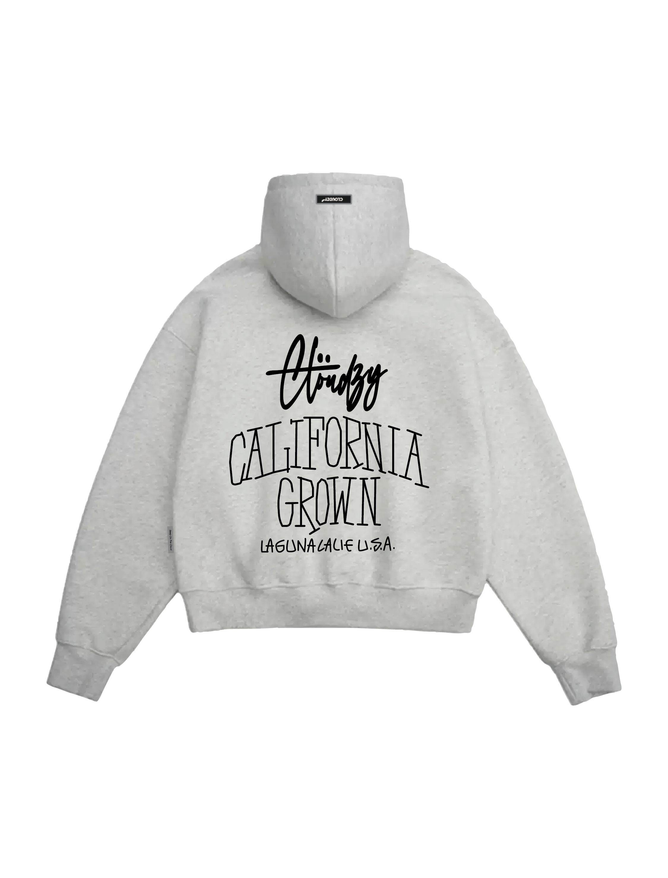 Áo hoodie zip boxy nam local brand Cloudzy hoodie nỉ bông nữ unisex form rộng basic mũ siêu to GROWN