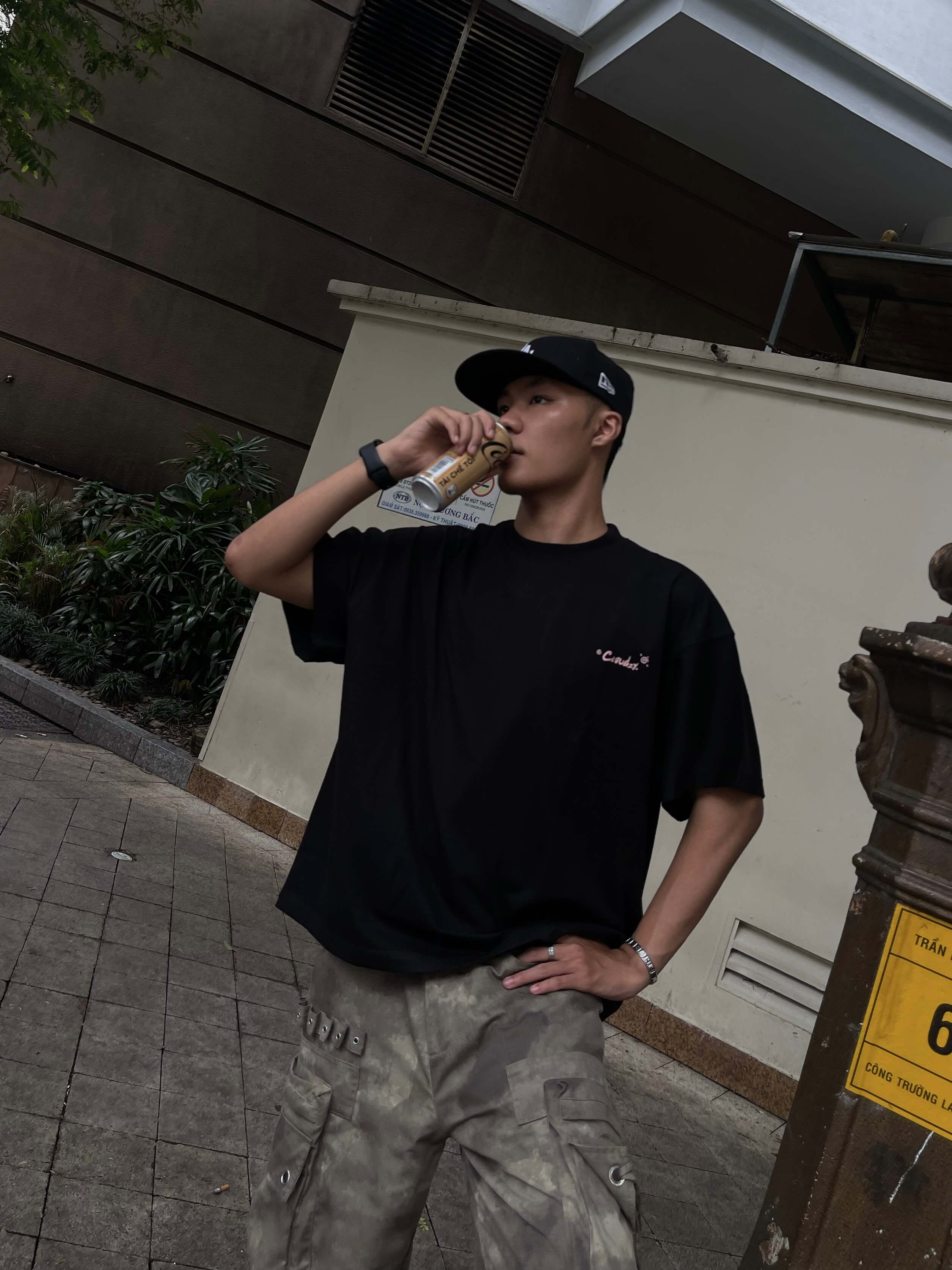 Áo thun boxy tee local brand Cloudzy unisex phông tay lỡ nữ cotton phối màu form rộng boxy SENSITIVE